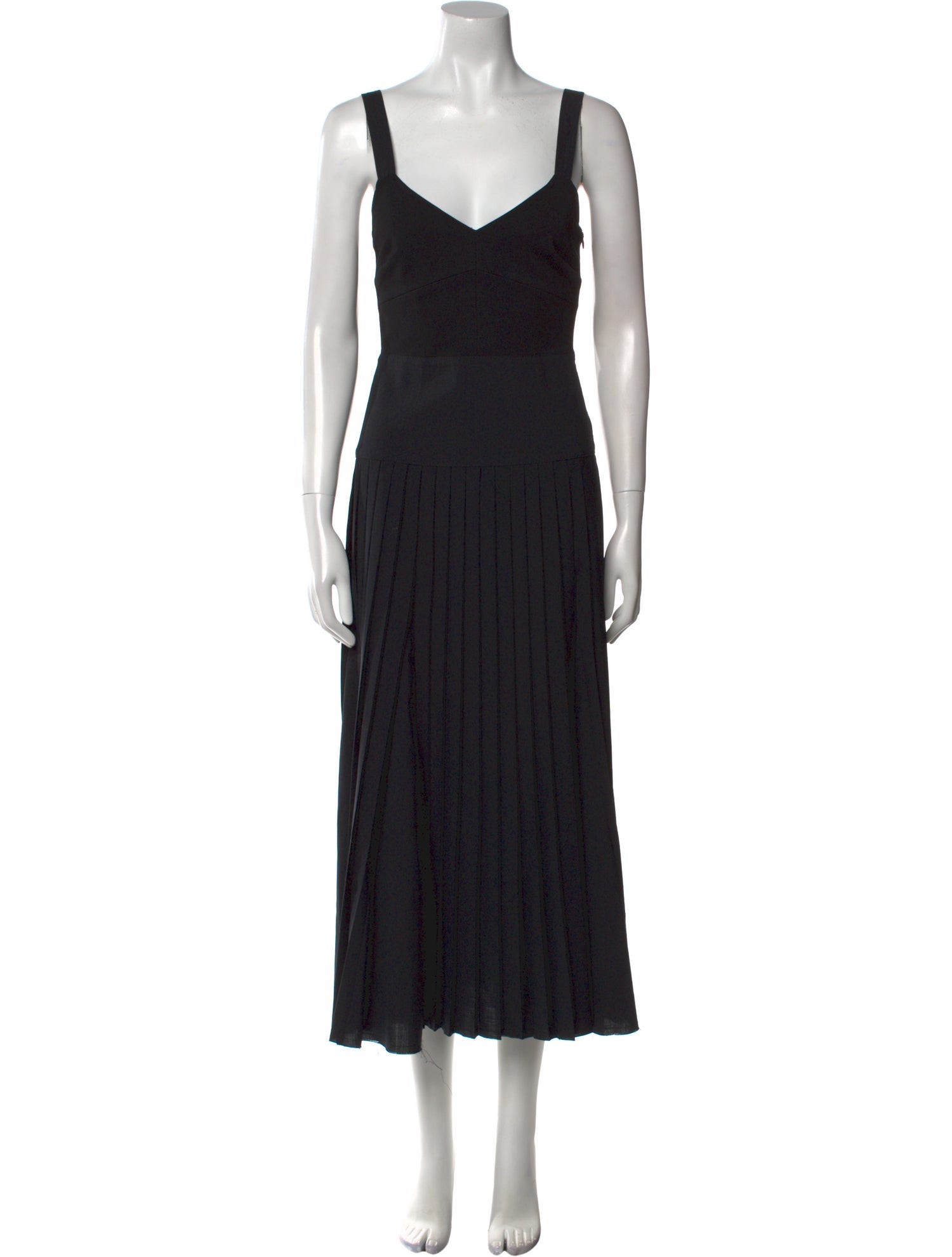 La Ligne Square Neckline Midi Length Dress