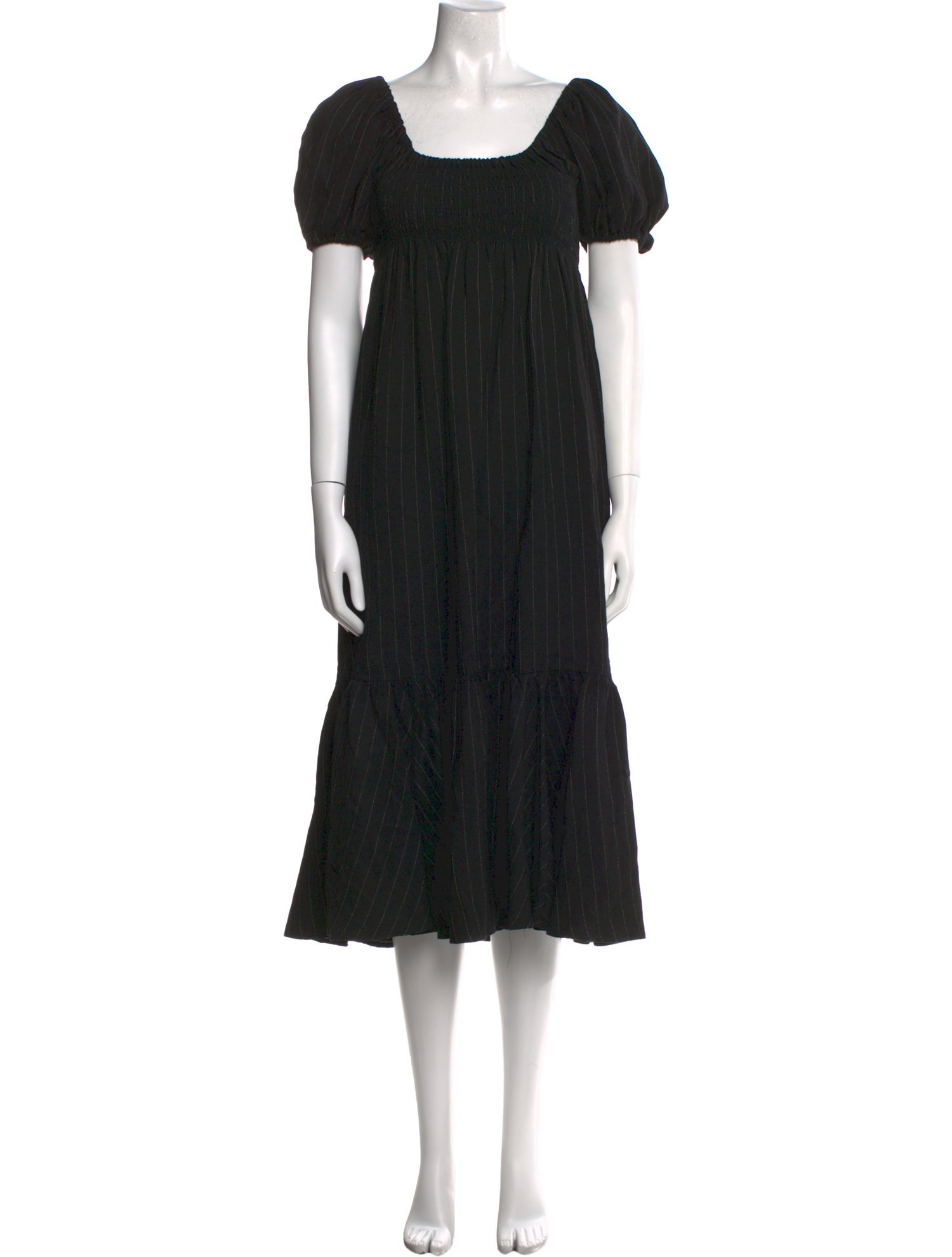 La Ligne Square Neckline Long Dress