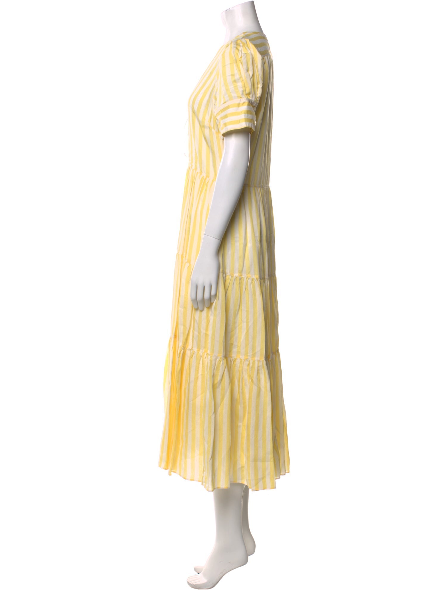 La Ligne Tie Neck Long Dress