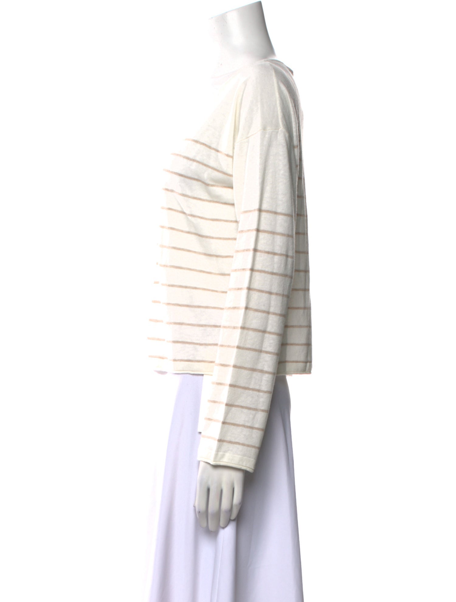 La Ligne Striped Bateau Neckline Crop Top w/ Tags