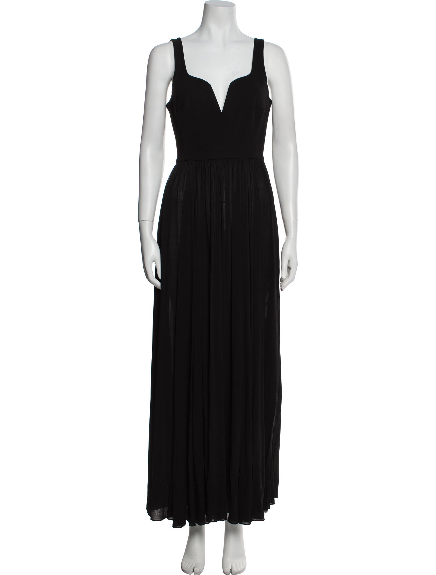 La Ligne V-Neck Long Dress