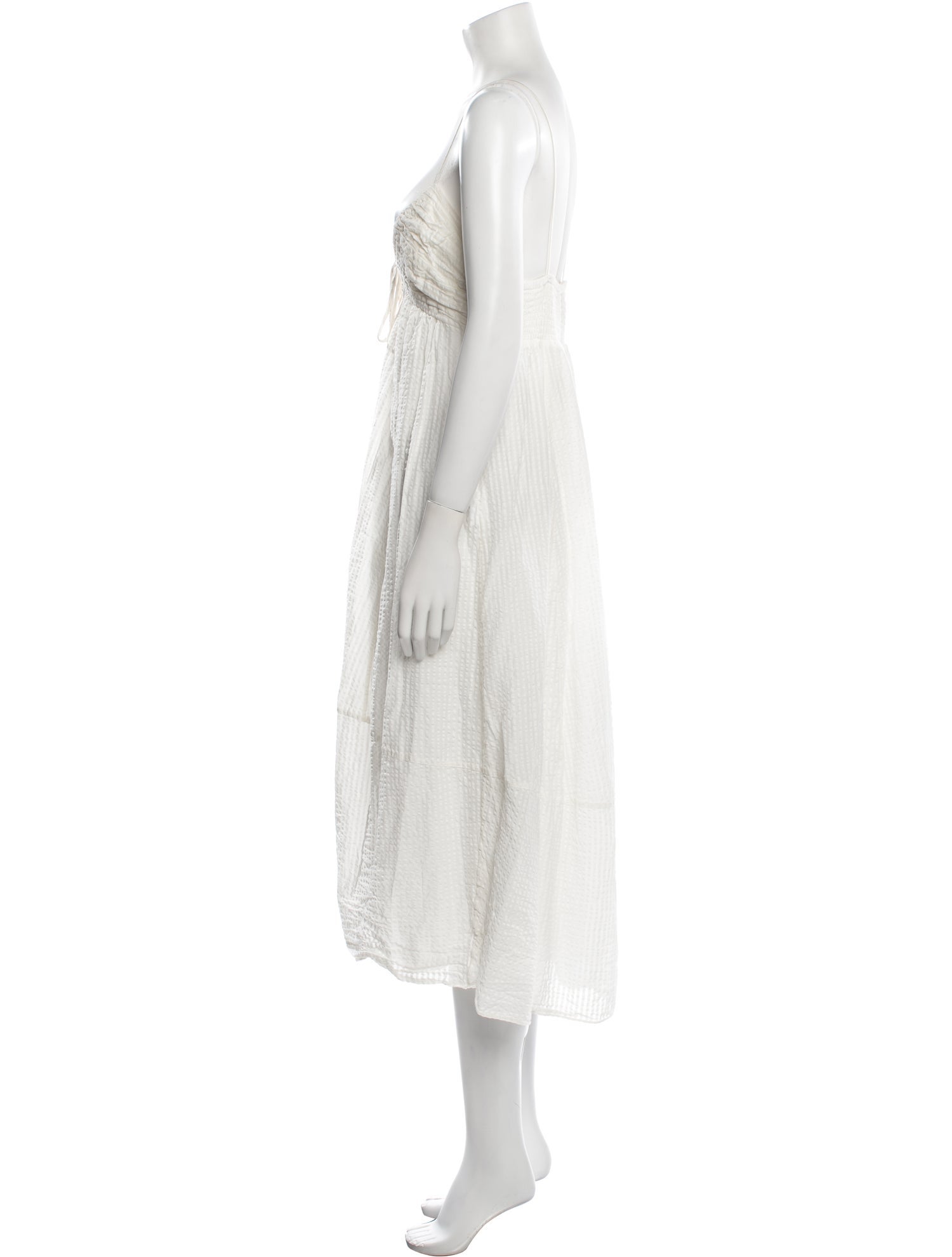 La Ligne Tie Neck Long Dress