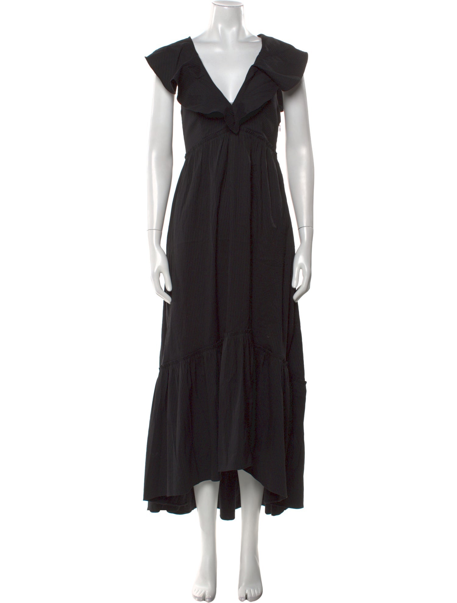 La Ligne V-Neck Long Dress