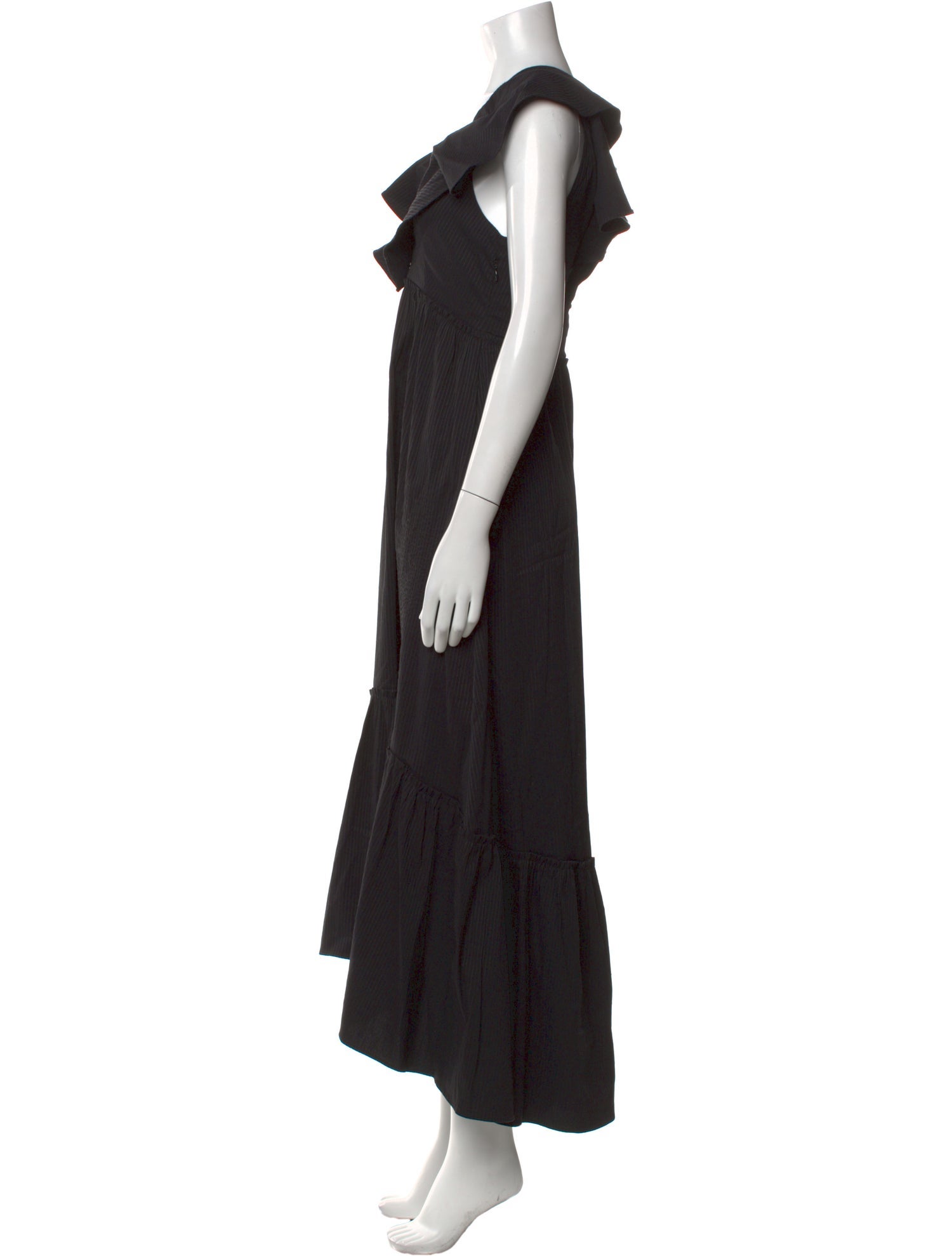 La Ligne V-Neck Long Dress