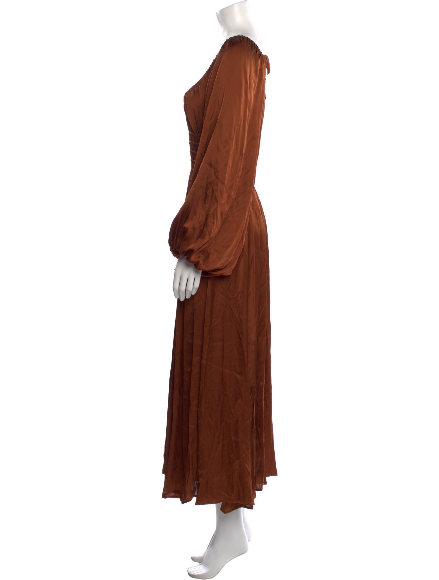 La Ligne V-Neck Long Dress
