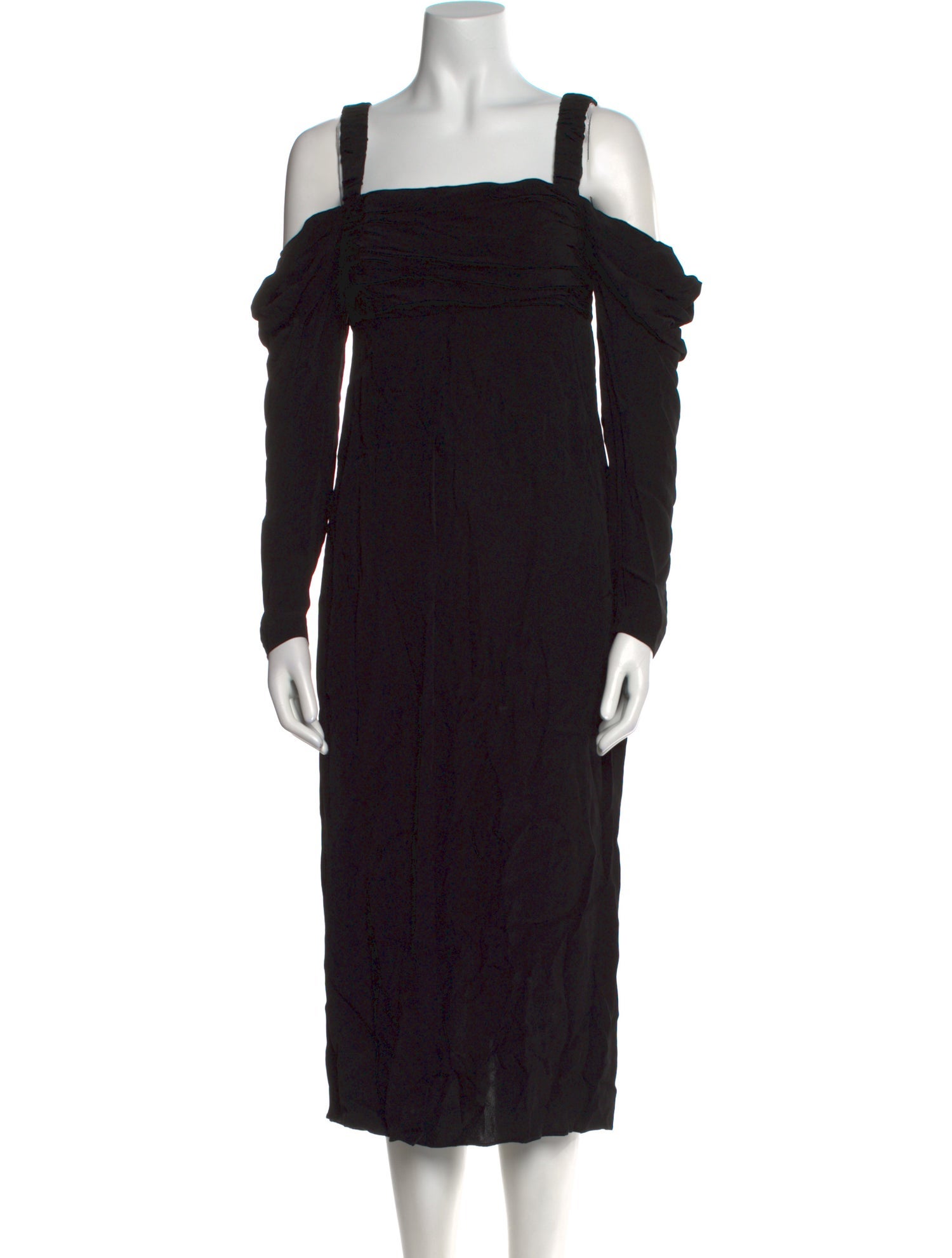 La Ligne Square Neckline Midi Length Dress