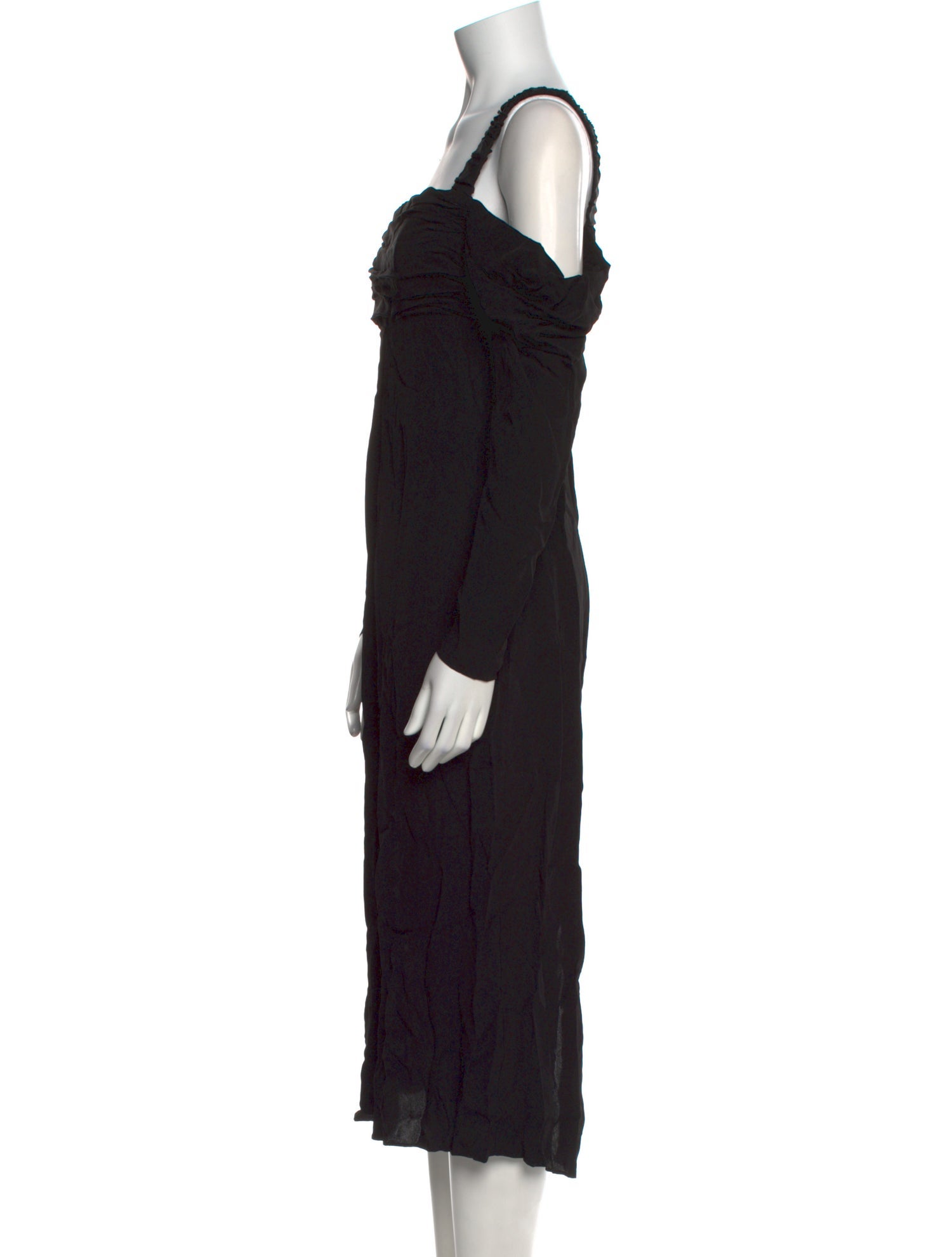 La Ligne Square Neckline Midi Length Dress