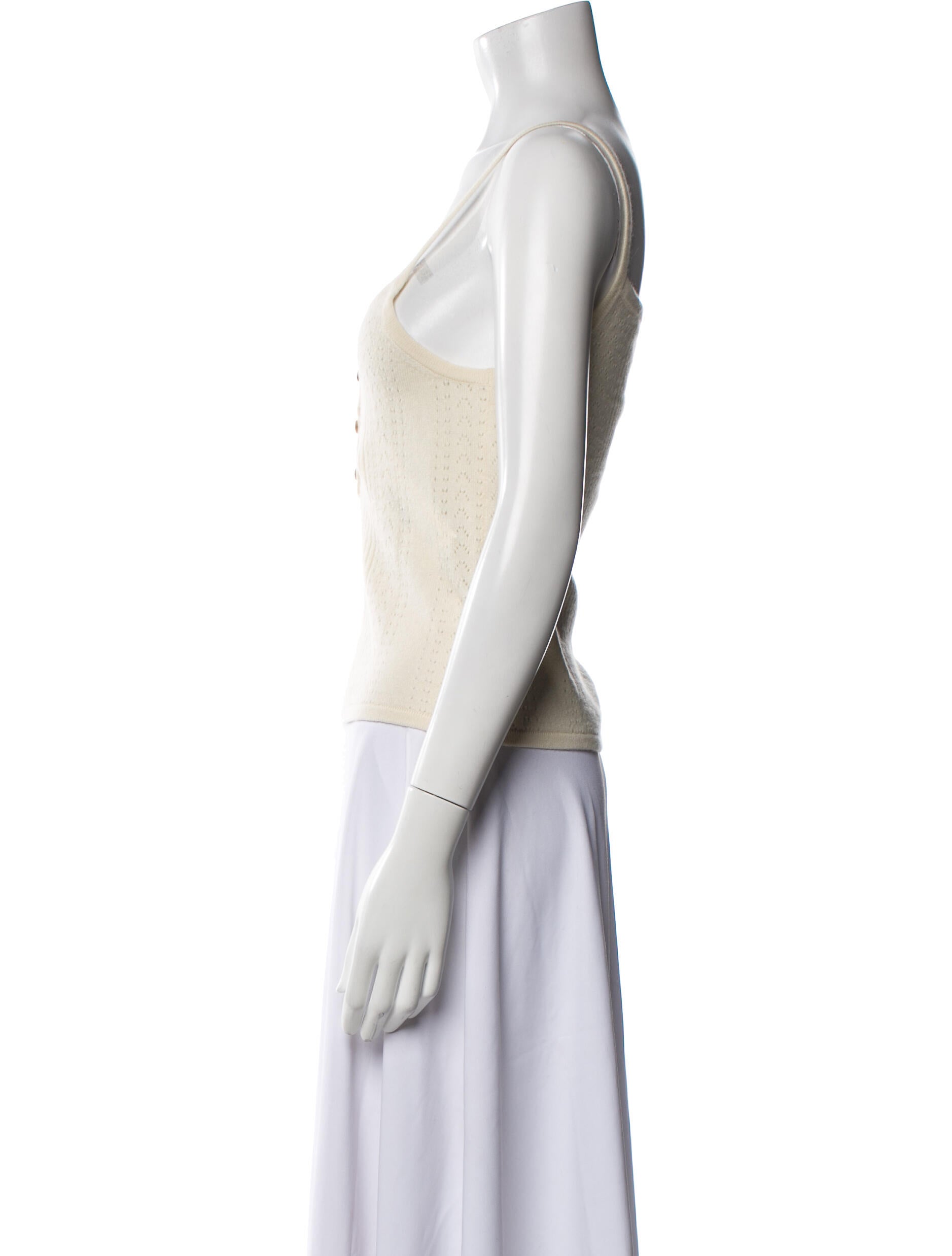 La Ligne Cashmere Square Neckline Crop Top