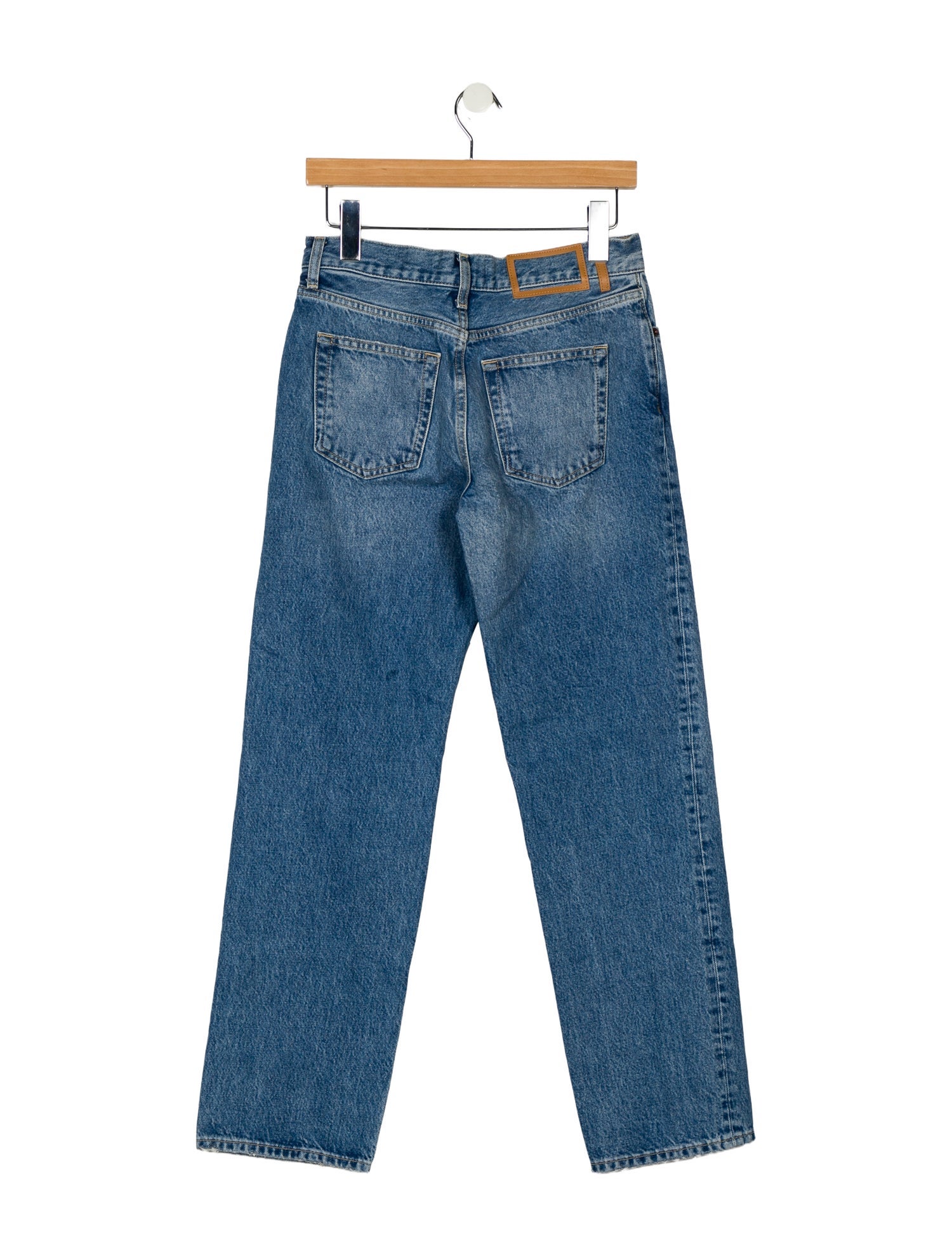 La Ligne Mid-Rise Straight Leg Jeans
