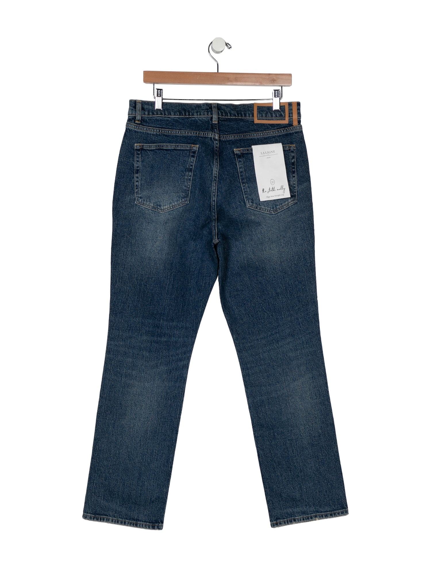 La Ligne High-Rise Straight Leg Jeans w/ Tags