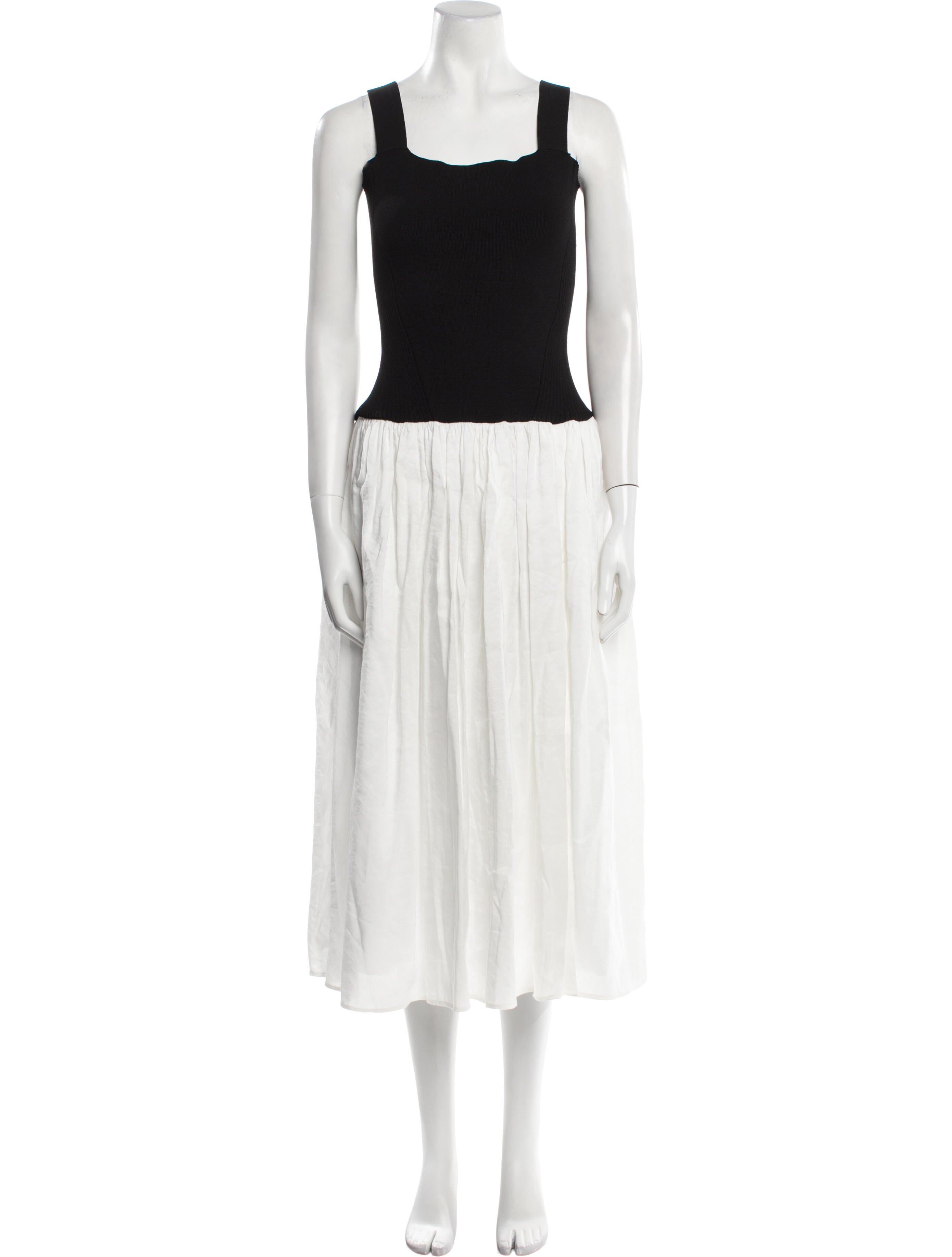 La Ligne Square Neckline Long Dress