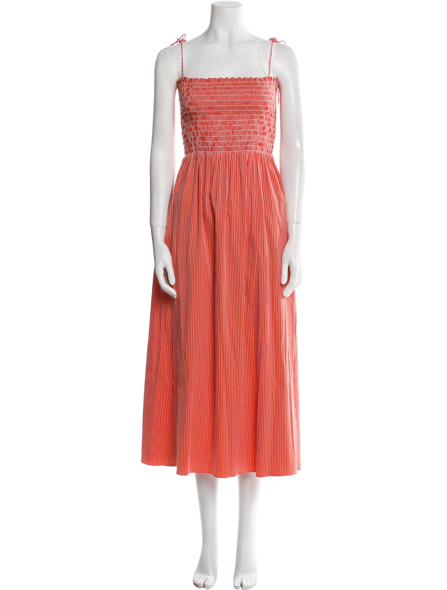 La Ligne Striped Midi Length Dress