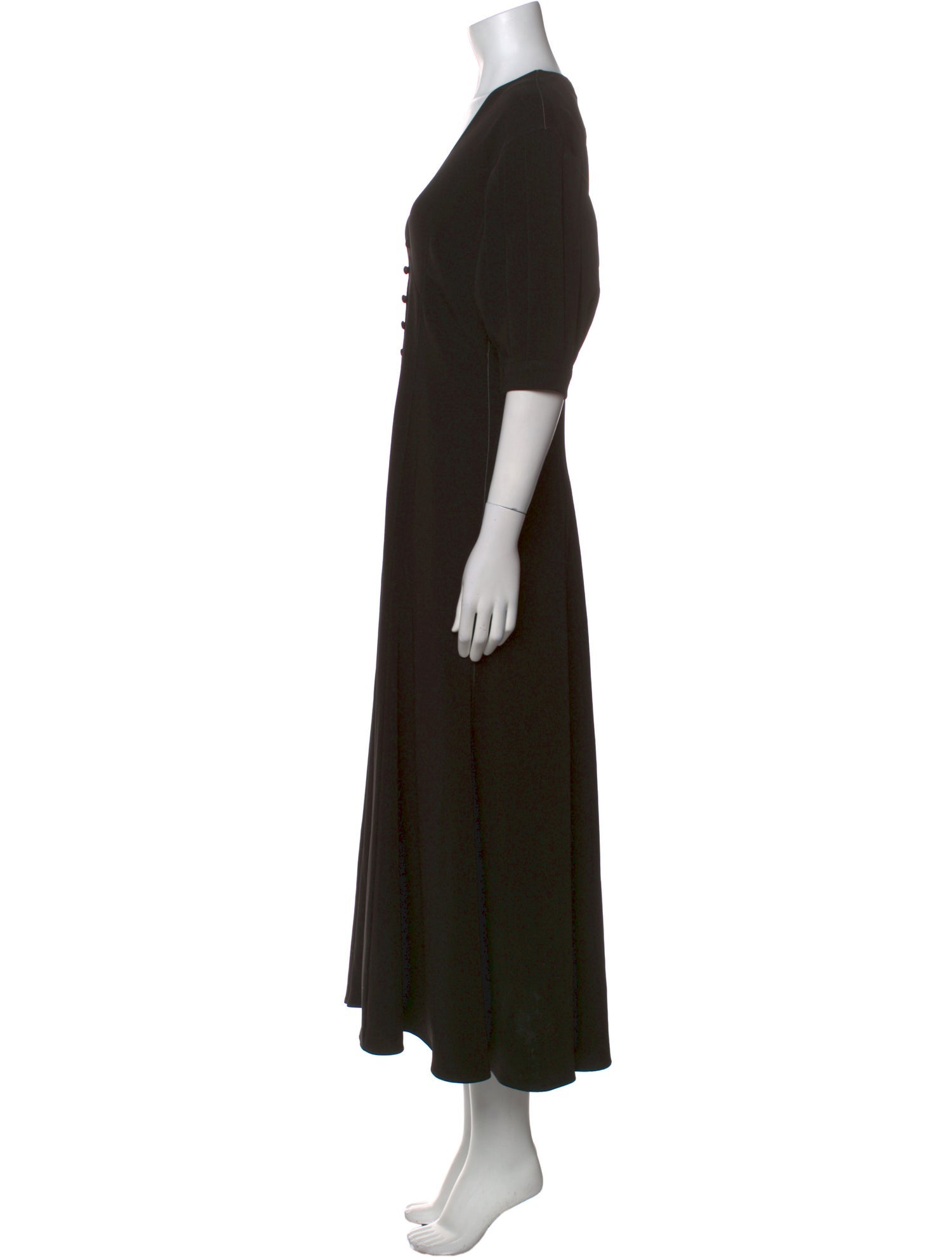 La Ligne V-Neck Long Dress
