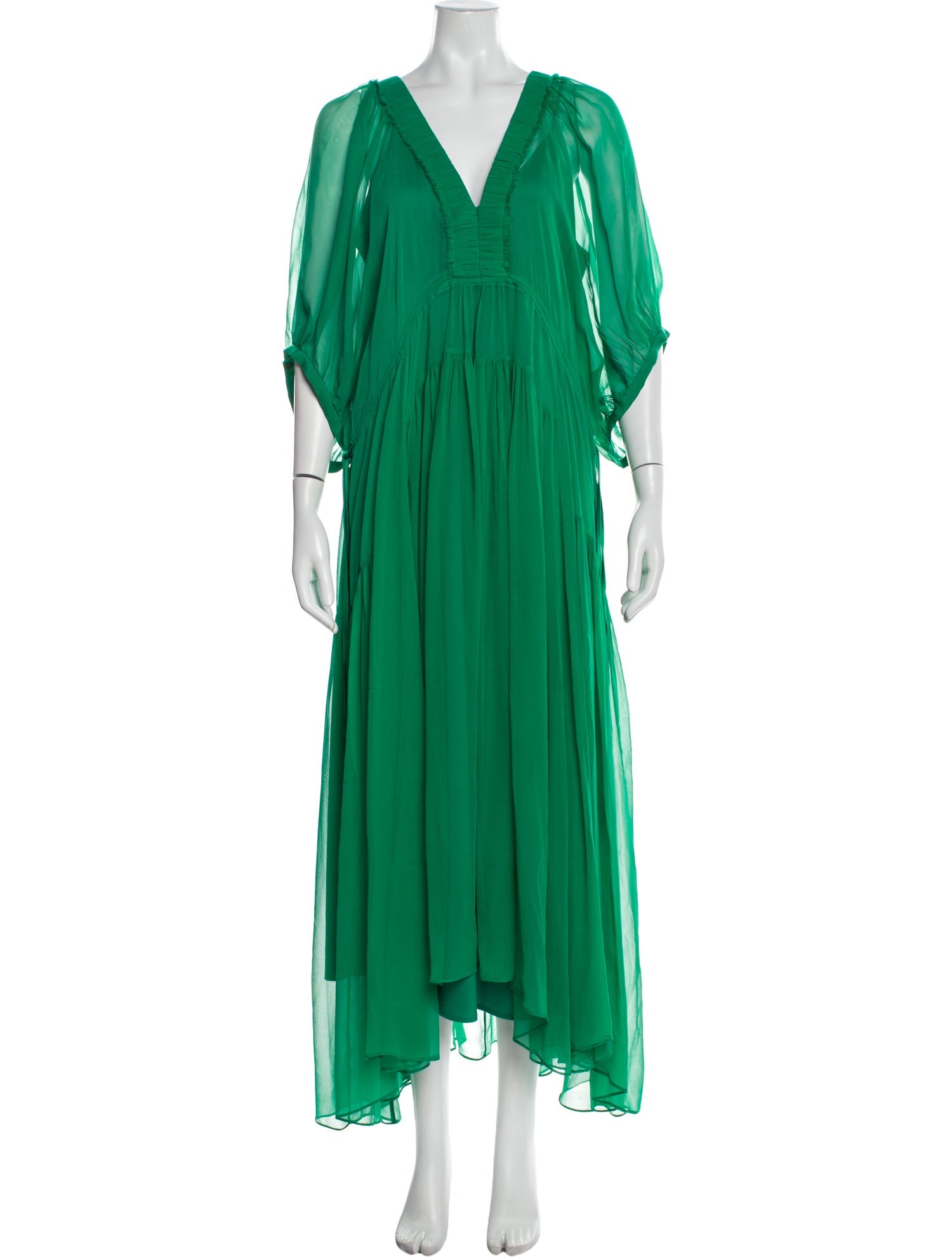 La Ligne V-Neck Long Dress