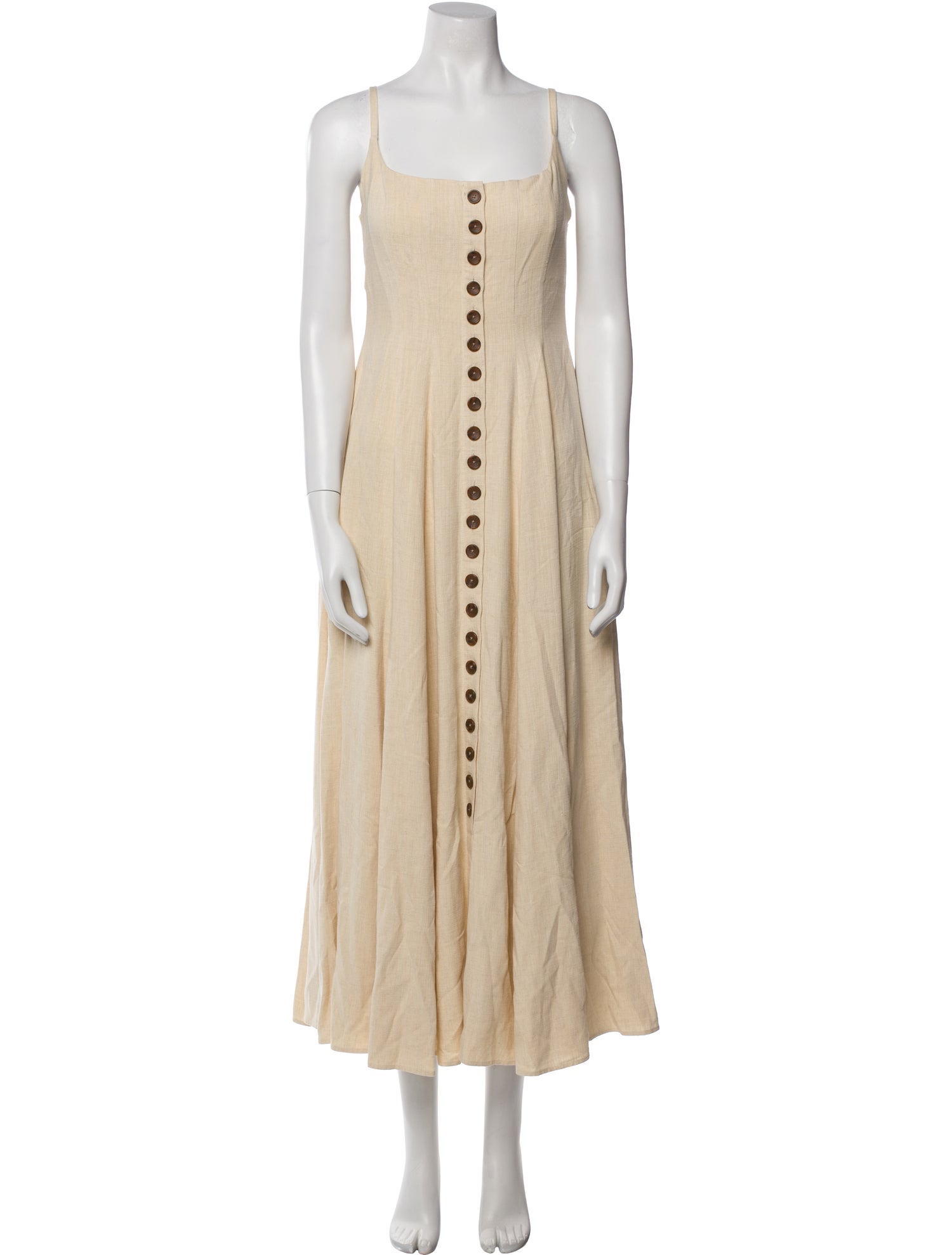 La Ligne Square Neckline Long Dress