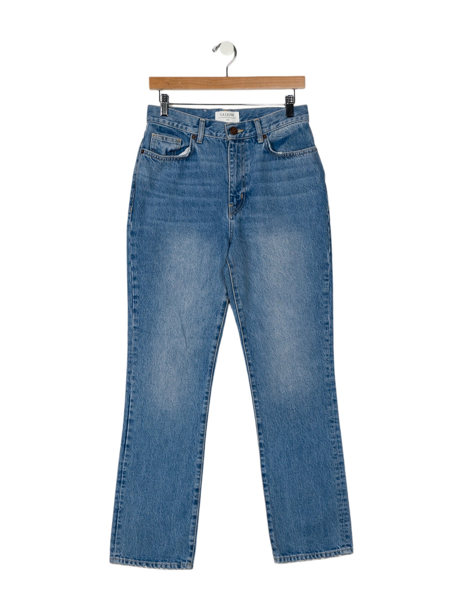 La Ligne High-Rise Straight Leg Jeans