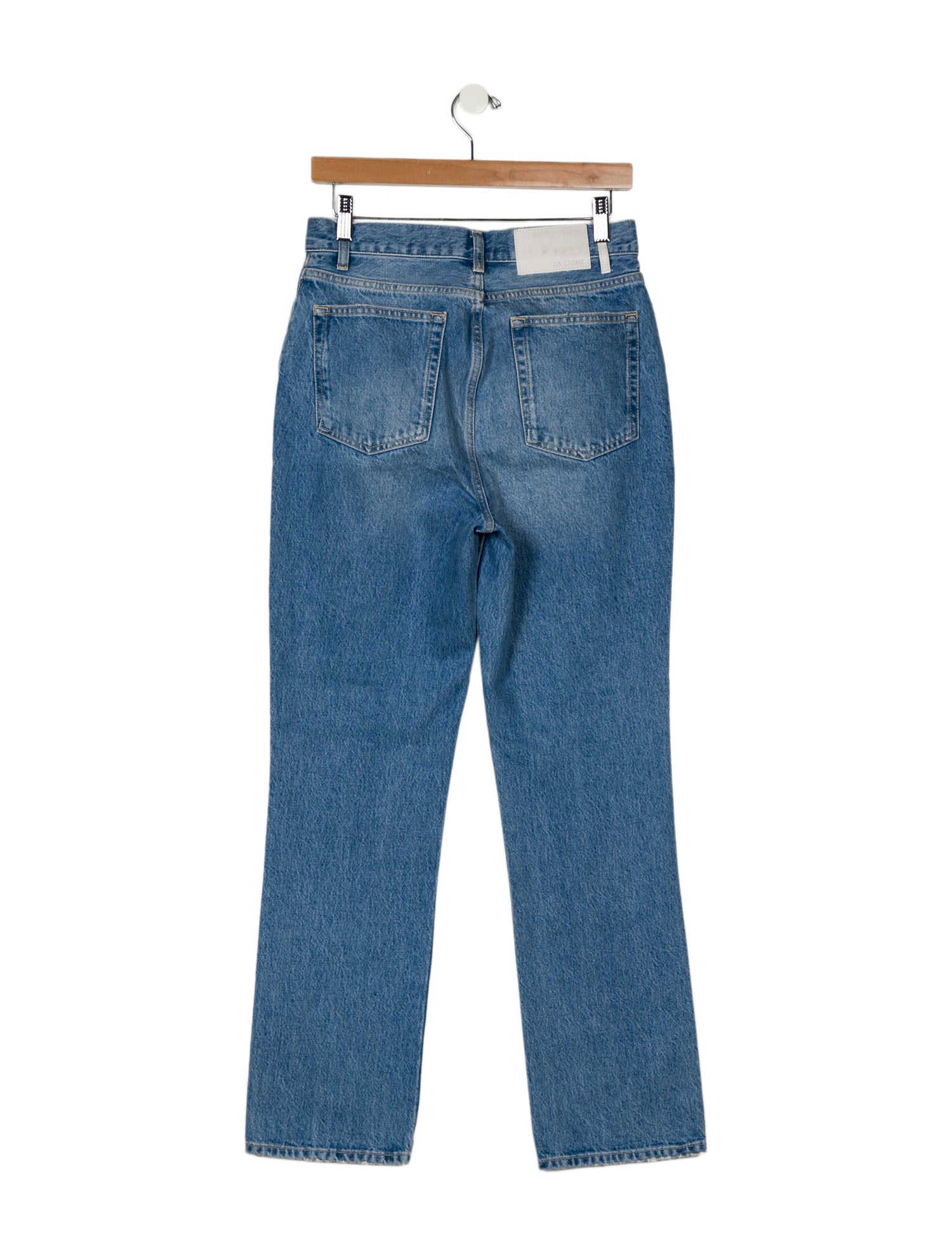 La Ligne High-Rise Straight Leg Jeans