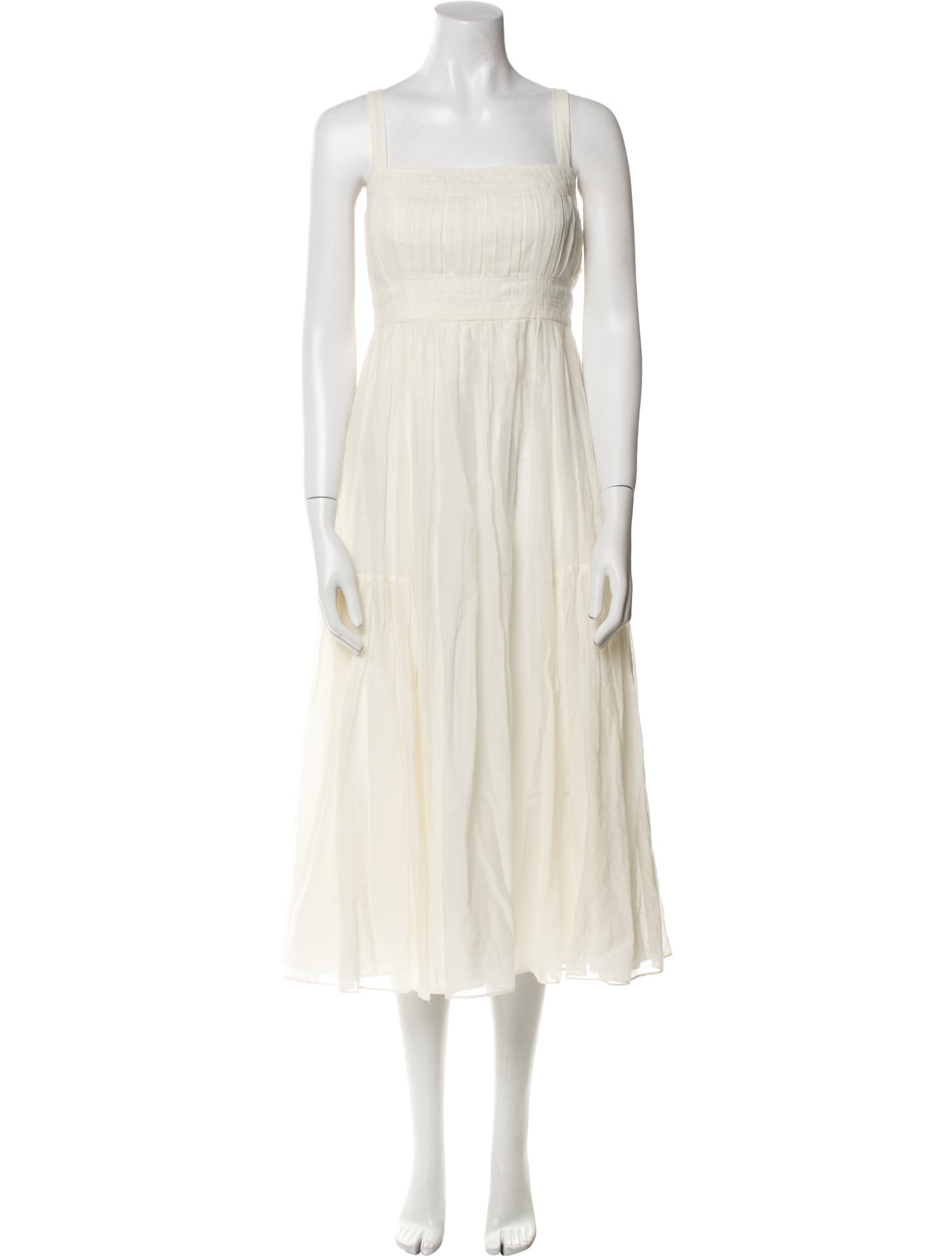 La Ligne Square Neckline Long Dress