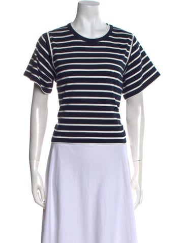 La Ligne Tops Striped Crew Neck T-Shirt S