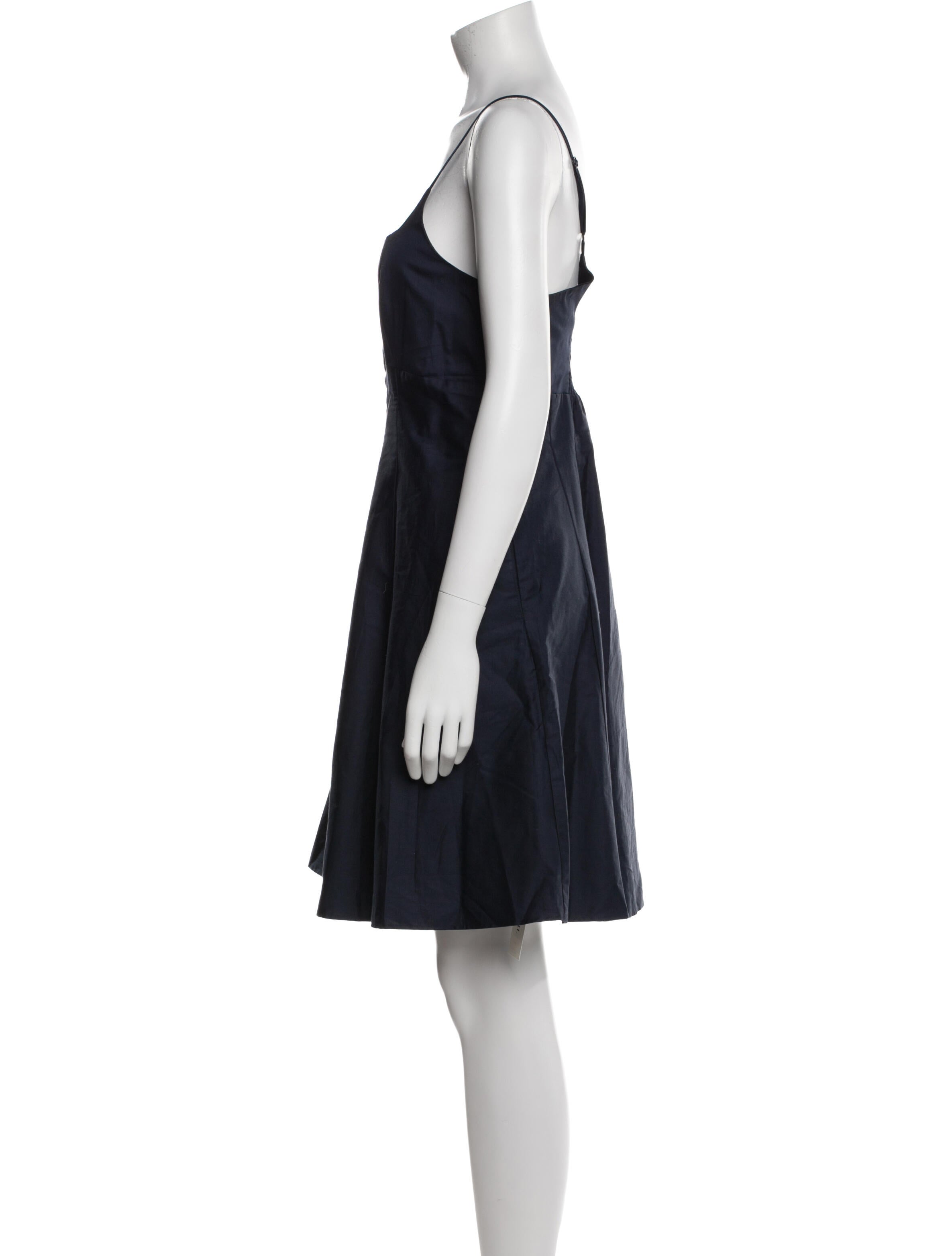 La Ligne Square Neckline Knee-Length Dress