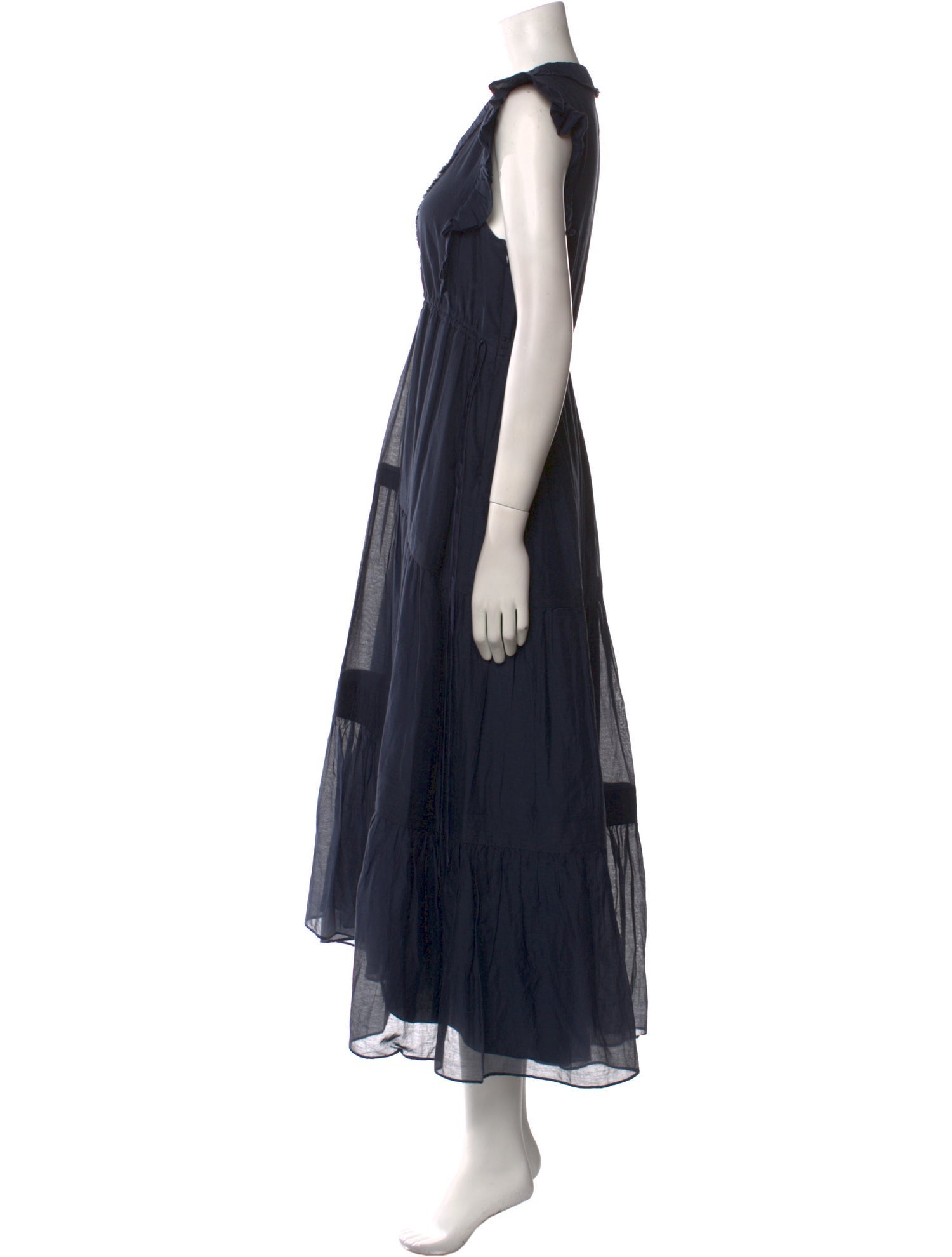 La Ligne V-Neck Long Dress