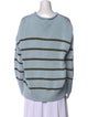La Ligne Striped Crew Neck Sweatshirt