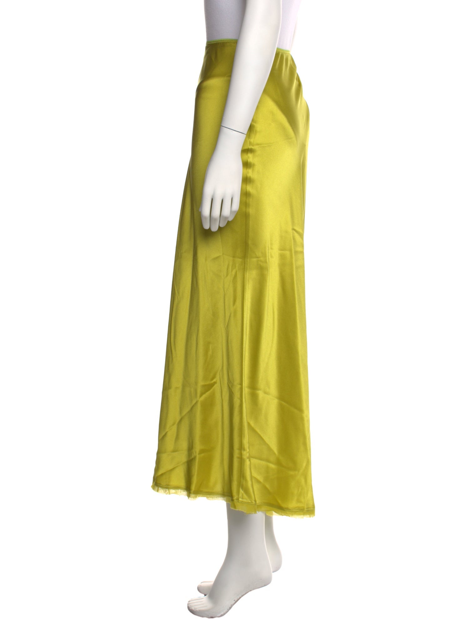 La Ligne Silk Midi Length Skirt