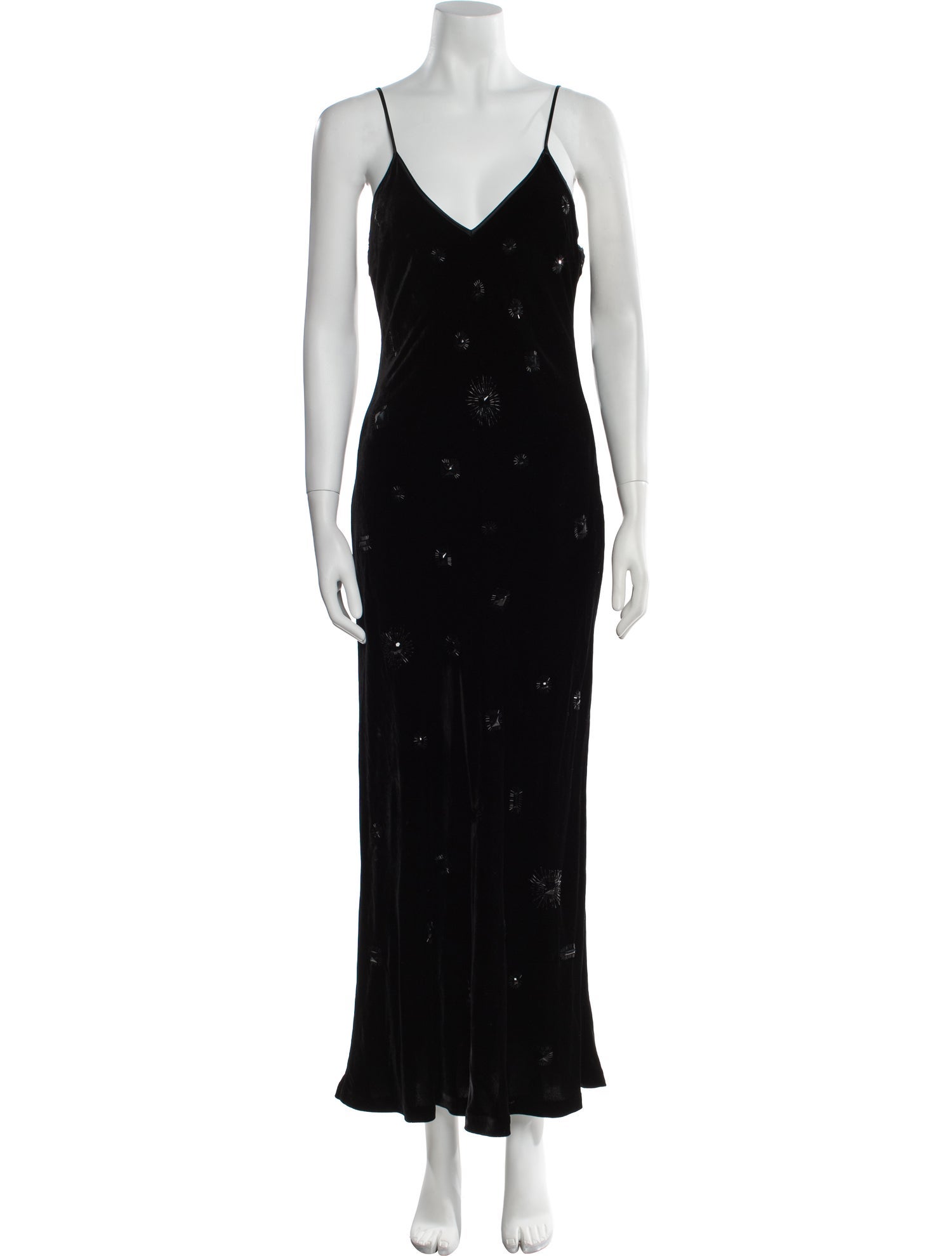 La Ligne V-Neck Long Dress