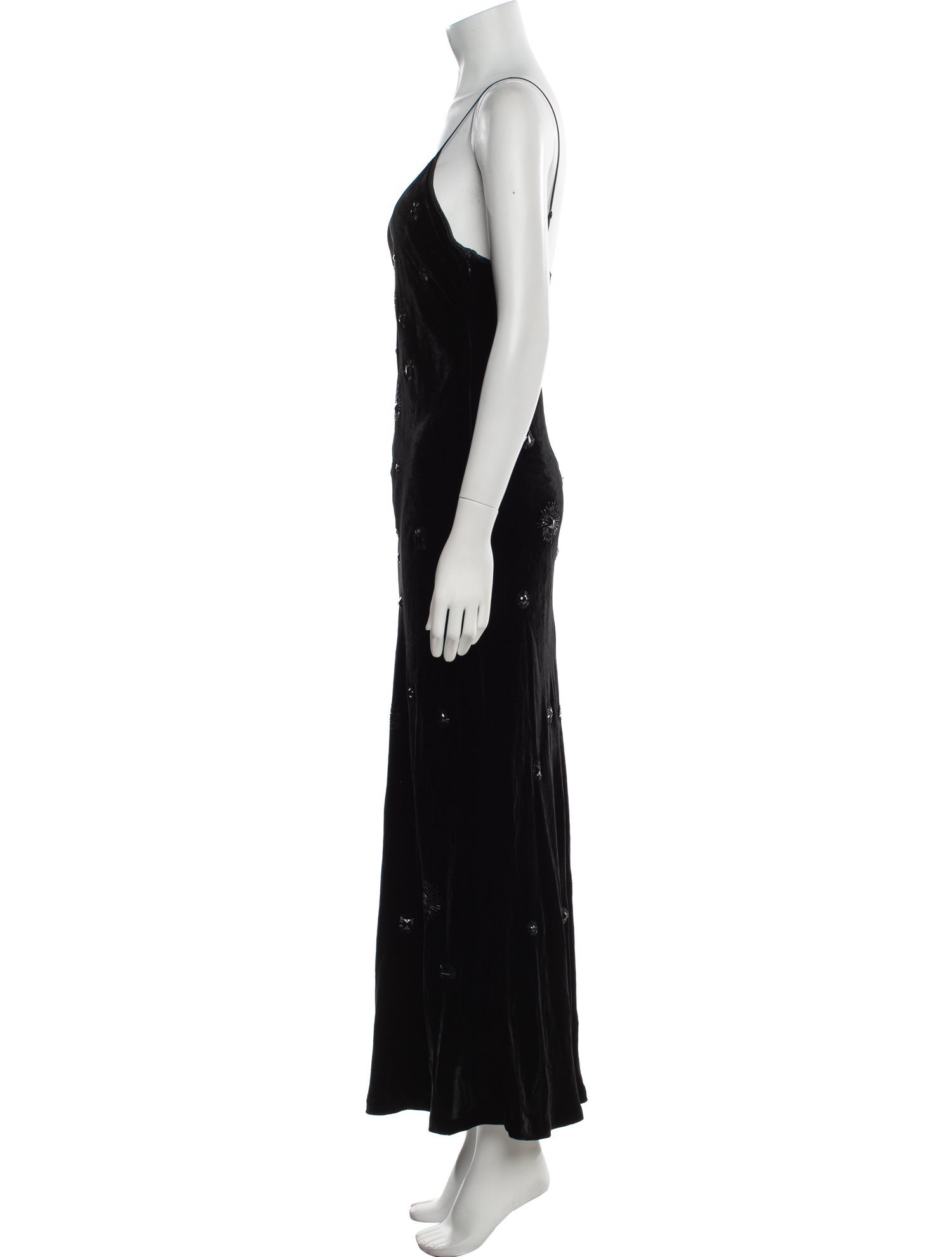 La Ligne V-Neck Long Dress