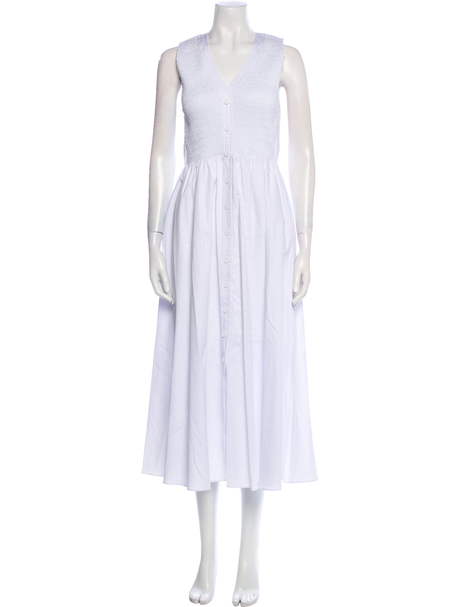 La Ligne V-Neck Long Dress