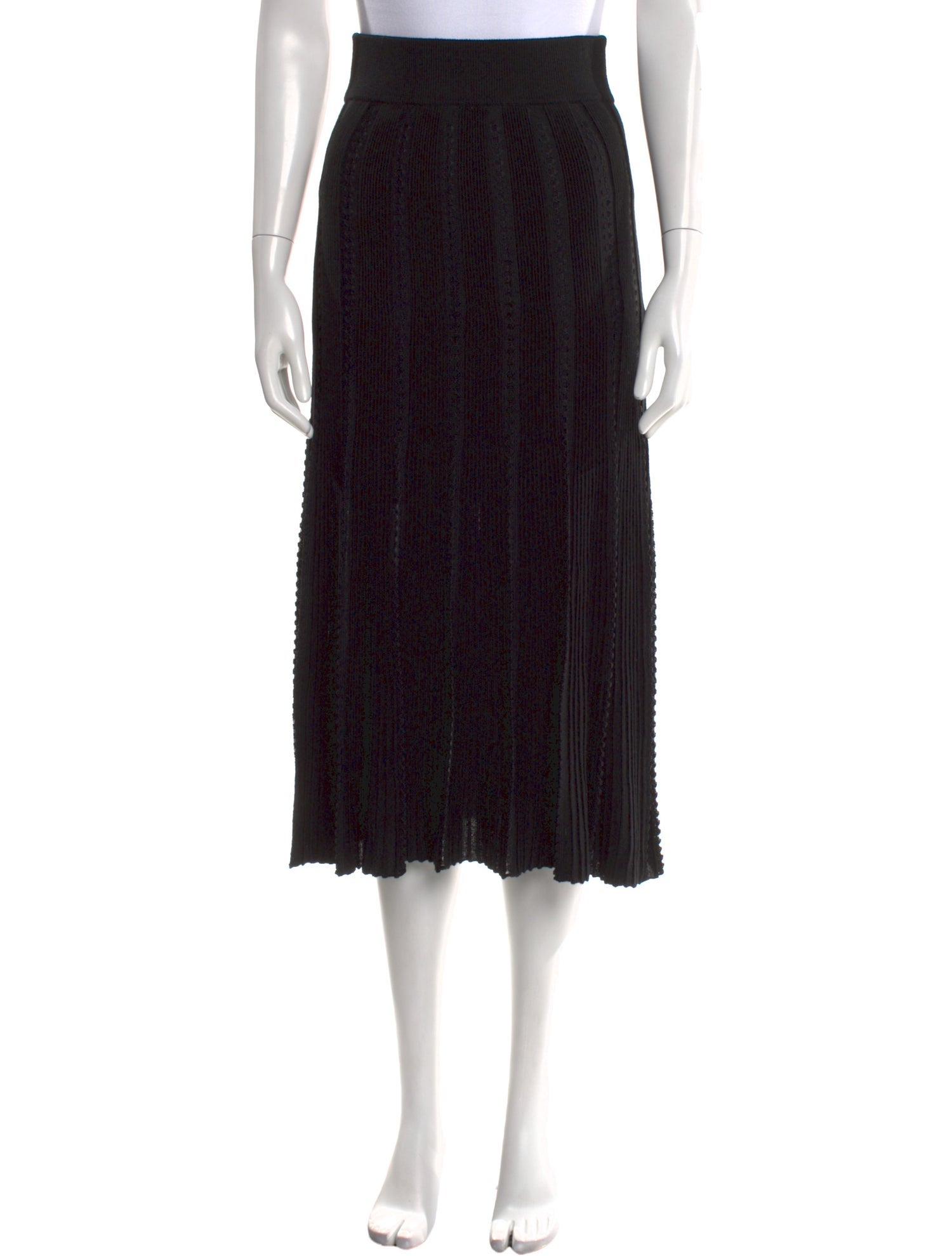 La Ligne Merino Wool Midi Length Skirt