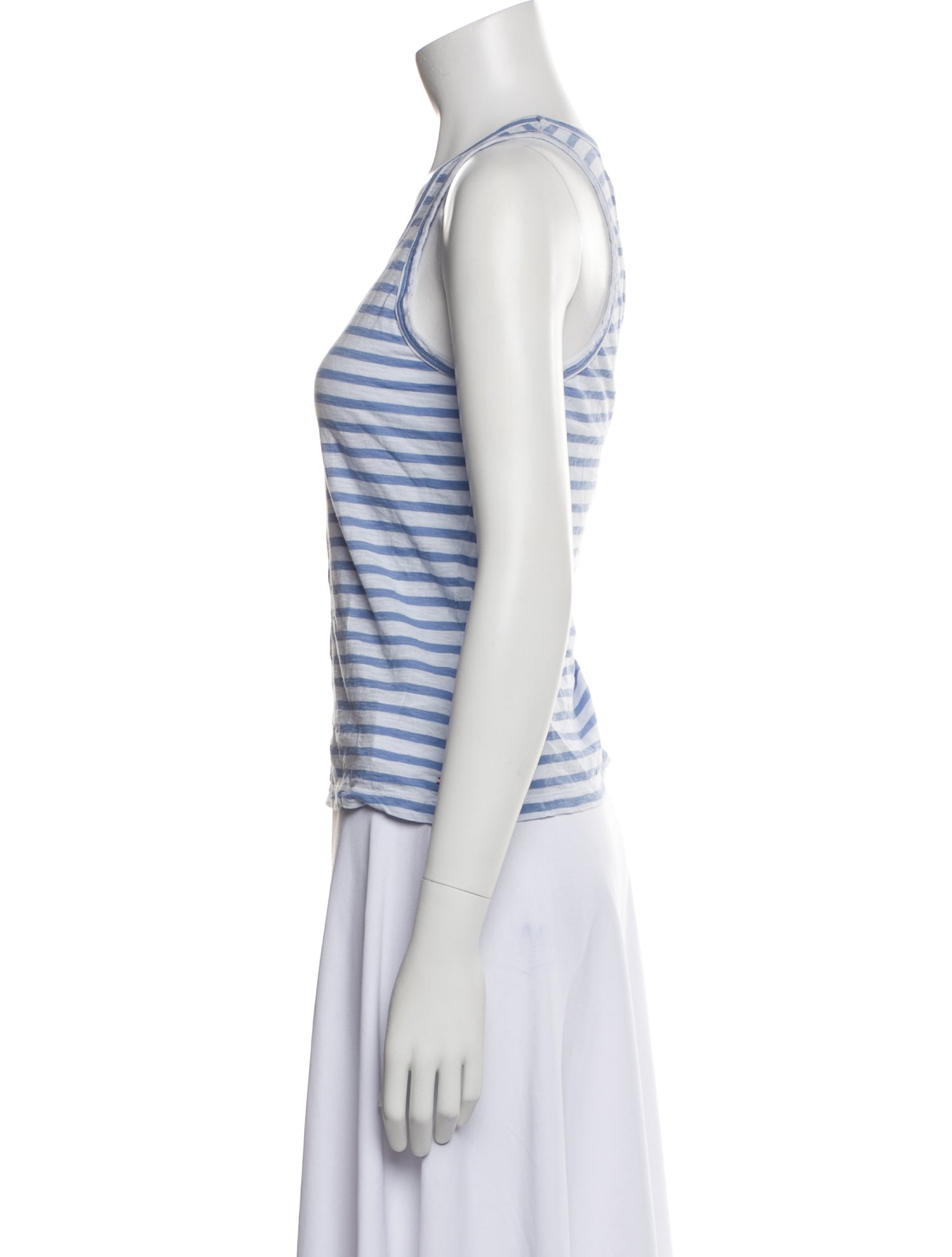 La Ligne Striped Scoop Neck Top