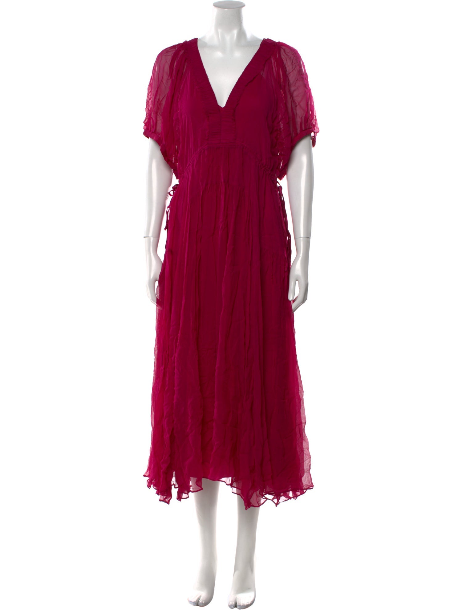 La Ligne V-Neck Long Dress