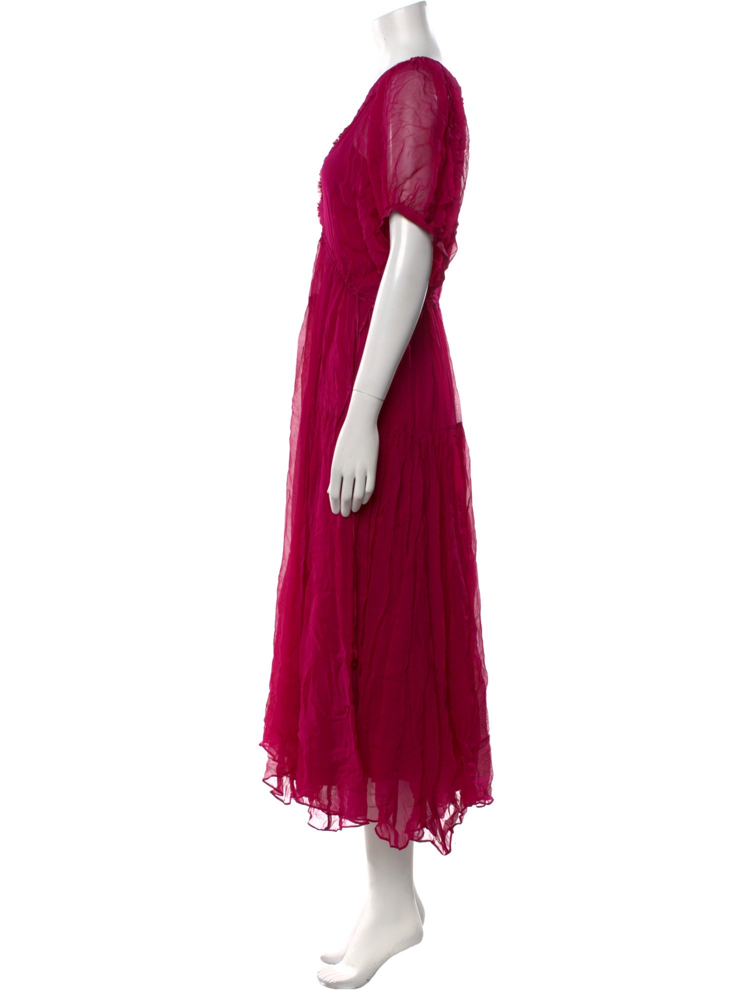 La Ligne V-Neck Long Dress