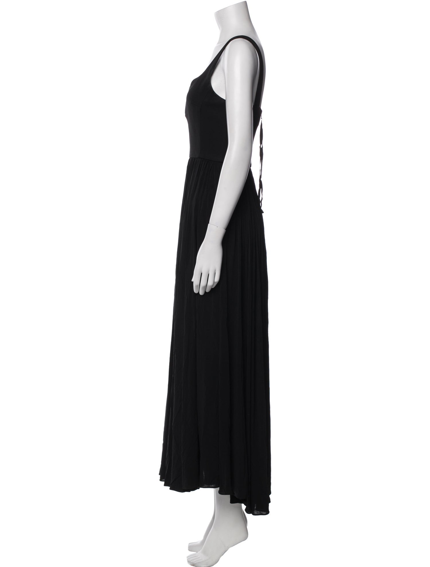 La Ligne V-Neck Long Dress