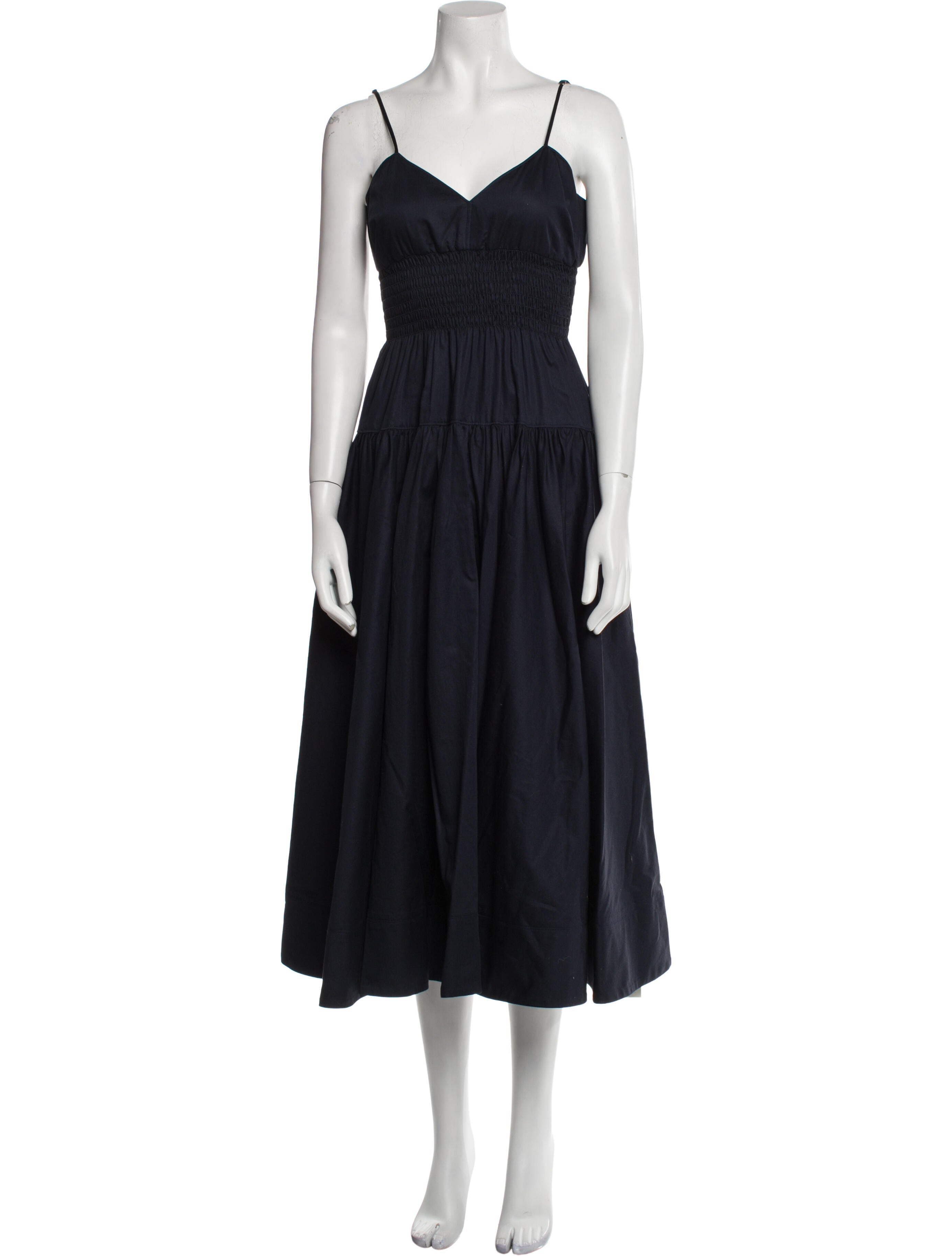 La Ligne V-Neck Long Dress