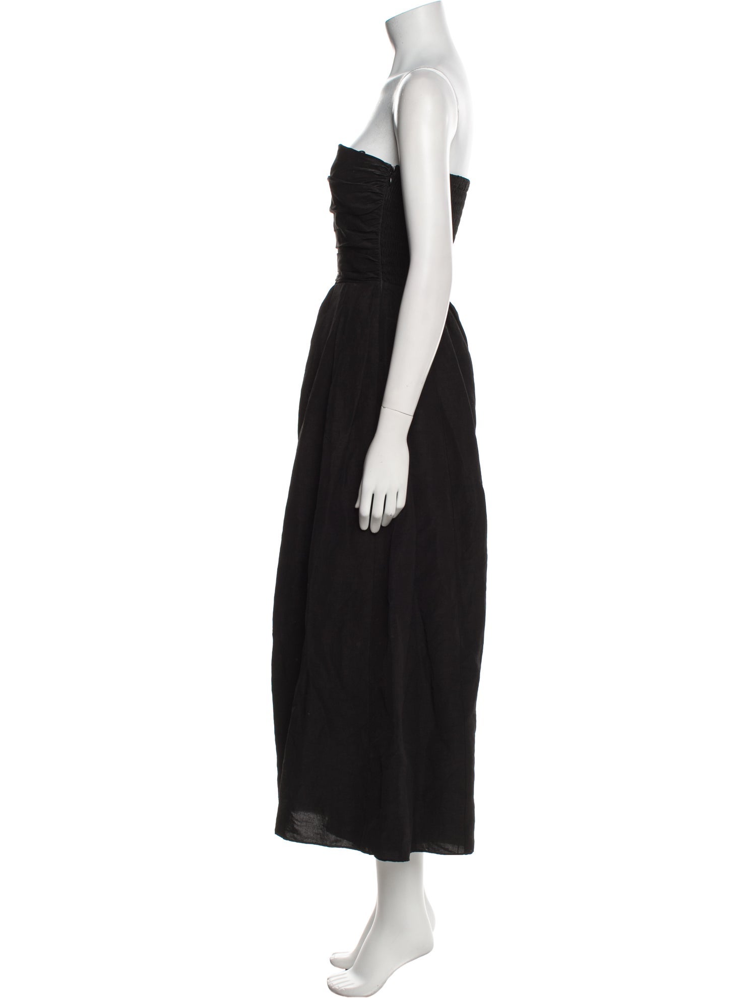 La Ligne Linen Strapless Jumpsuit