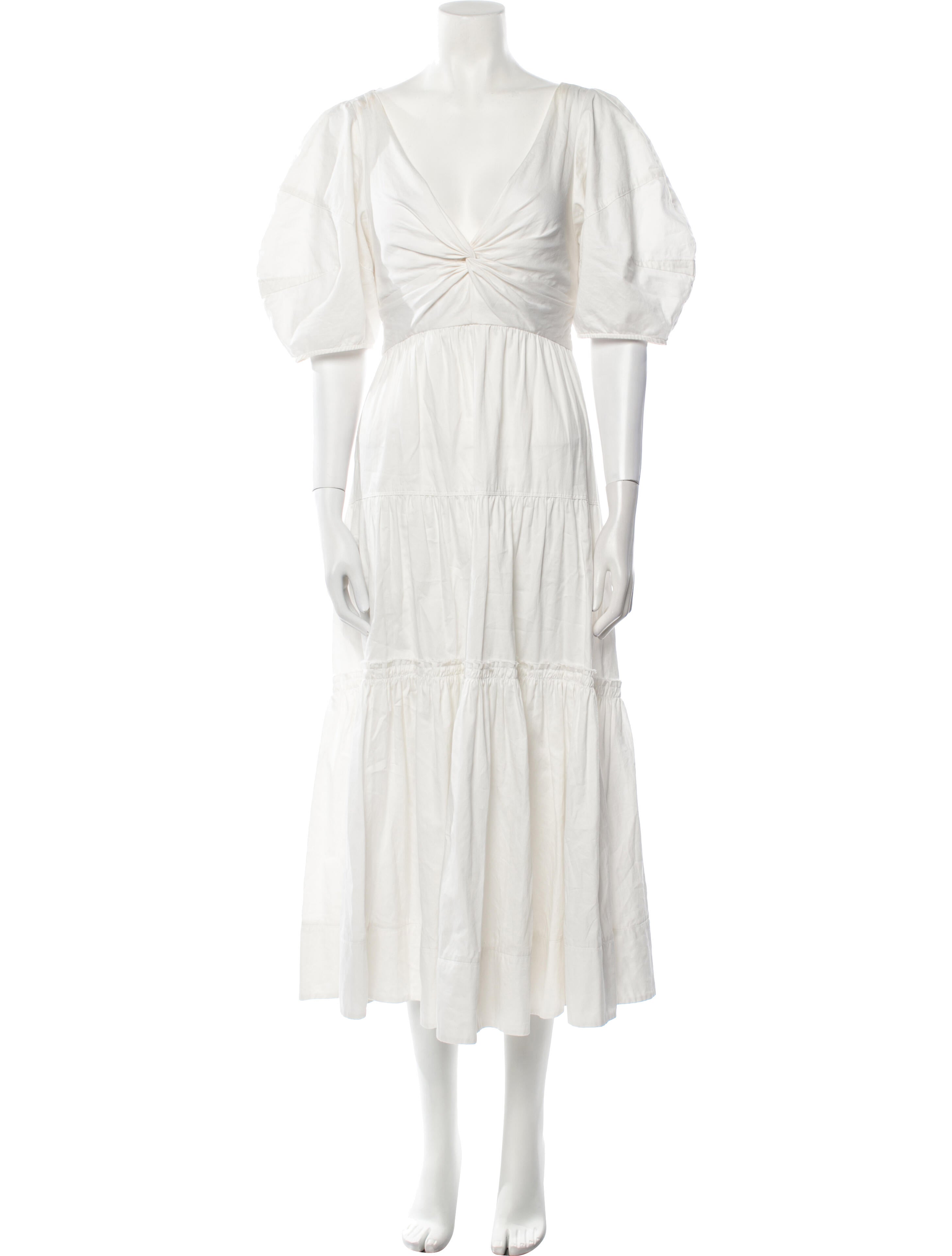 La Ligne V-Neck Long Dress