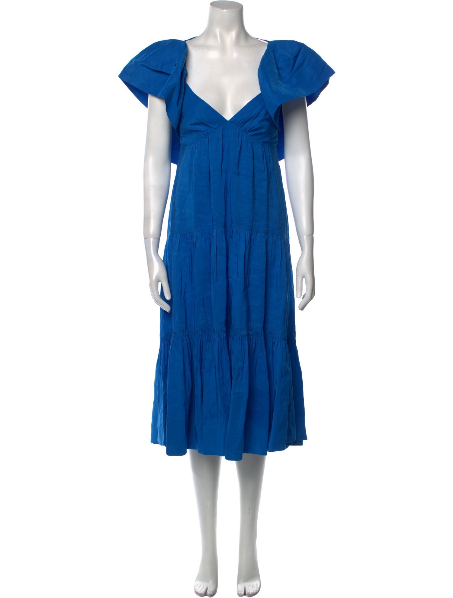 La Ligne V-Neck Long Dress