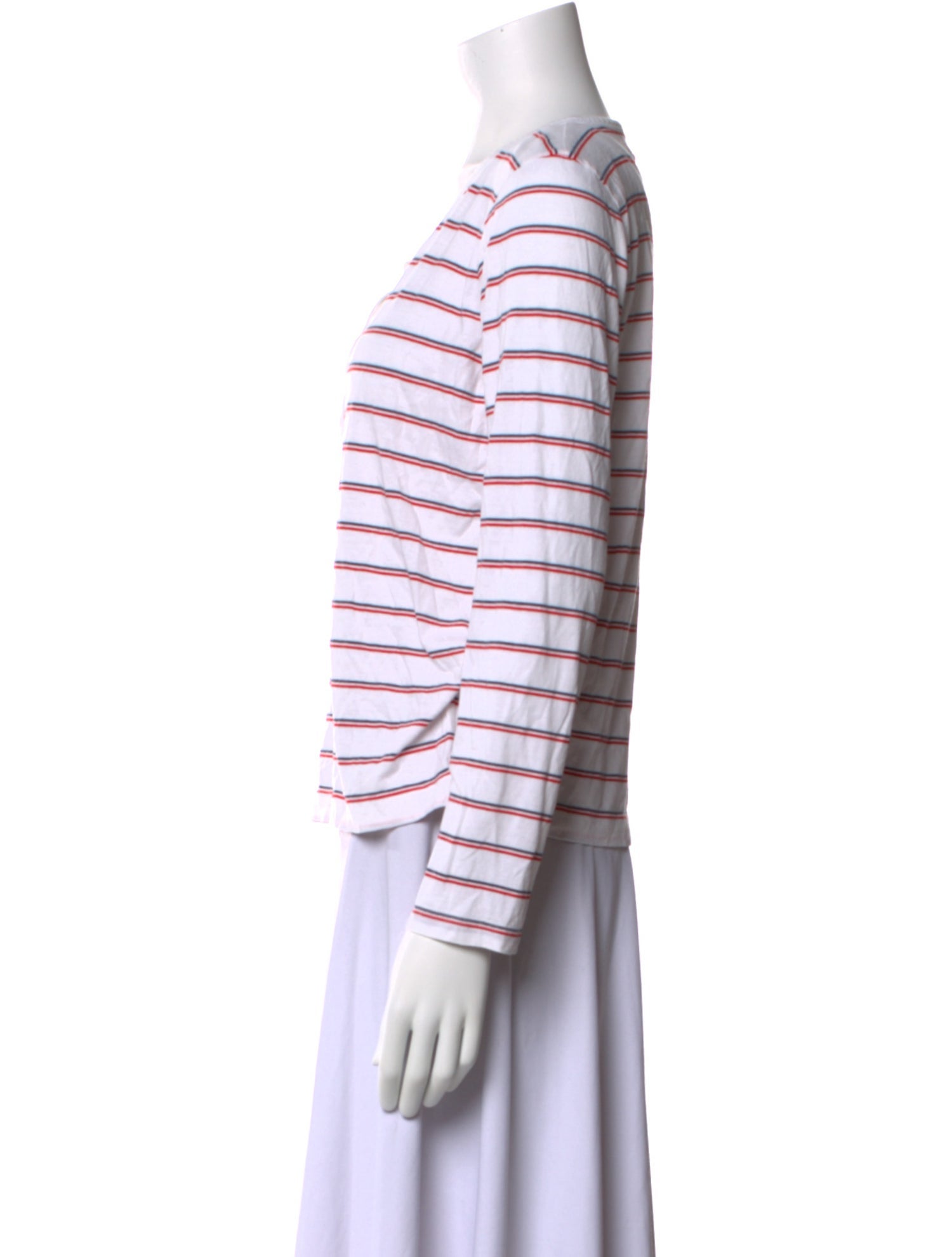 La Ligne Striped Scoop Neck Top