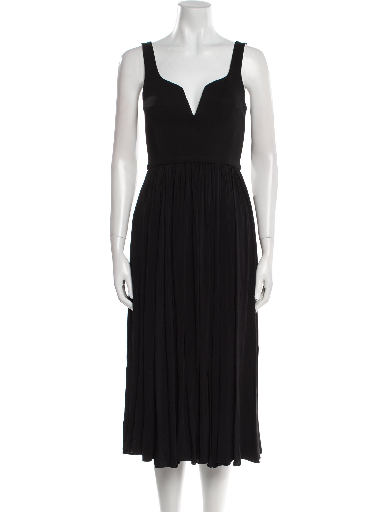 La Ligne V-Neck Midi Length Dress