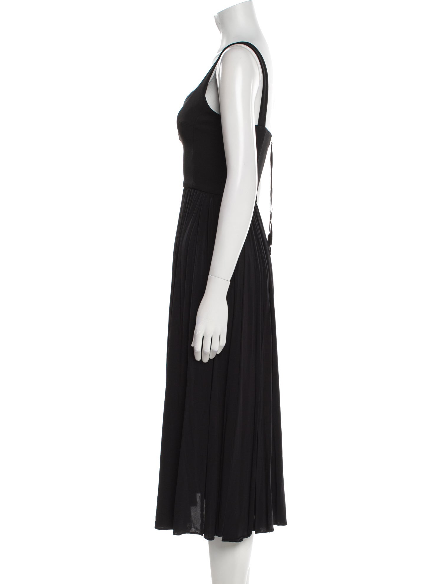 La Ligne V-Neck Midi Length Dress