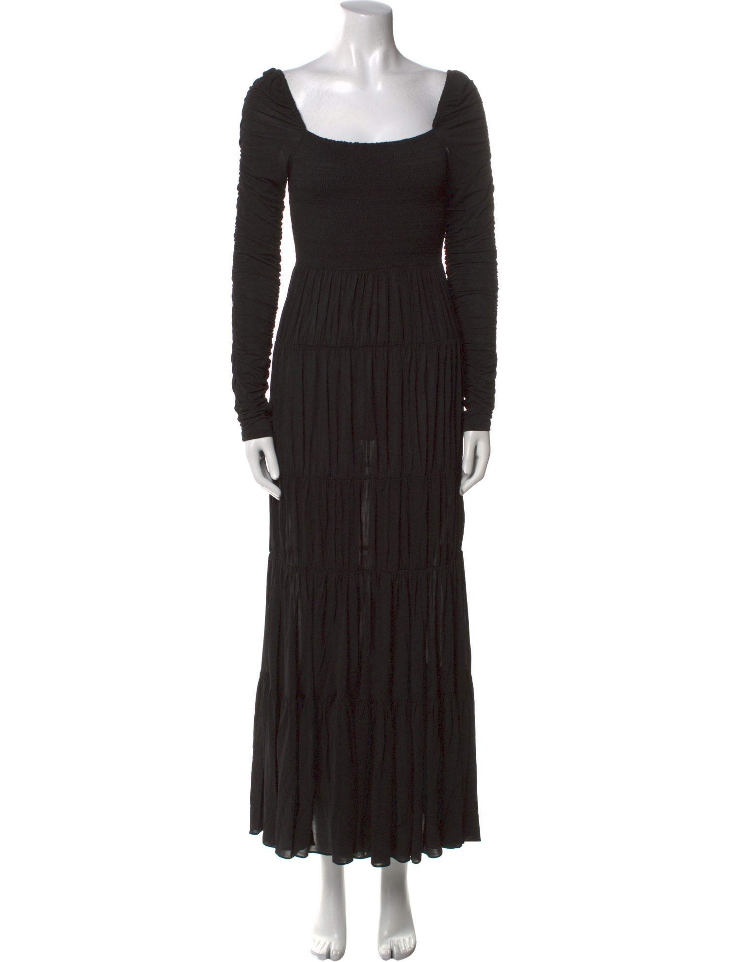 La Ligne Square Neckline Long Dress