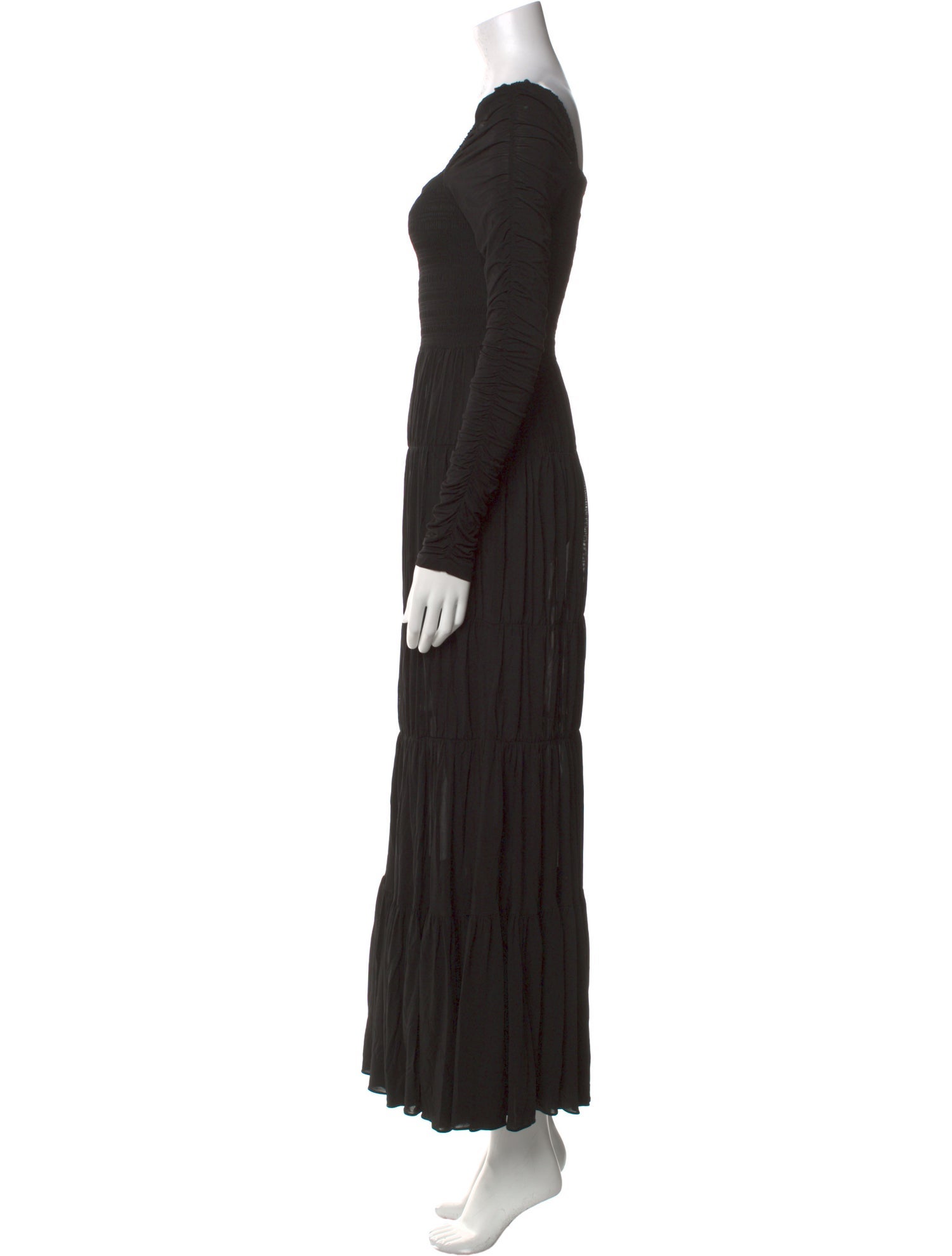 La Ligne Square Neckline Long Dress