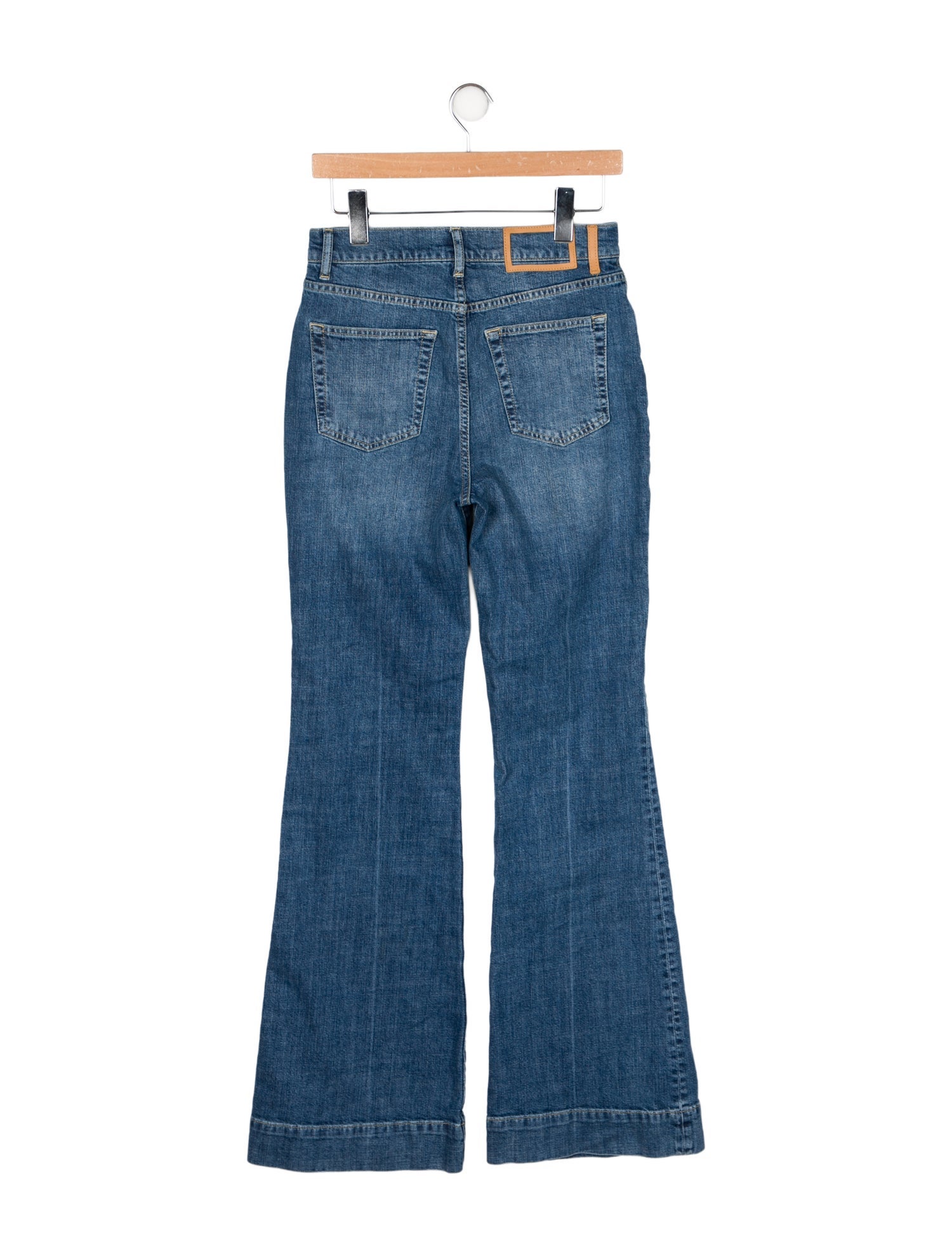 La Ligne Mid-Rise Wide Leg Jeans