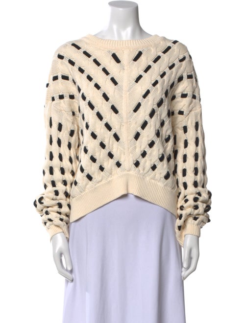 La Ligne Printed Scoop Neck Sweater