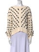 La Ligne Printed Scoop Neck Sweater