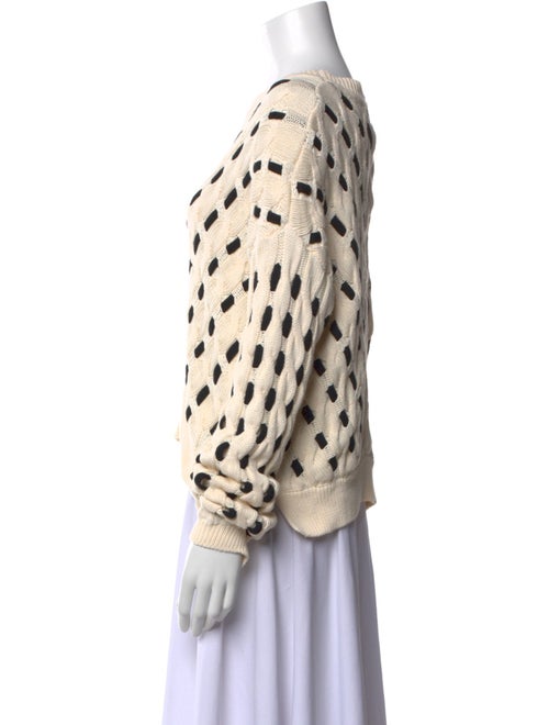 La Ligne Printed Scoop Neck Sweater