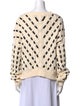 La Ligne Printed Scoop Neck Sweater