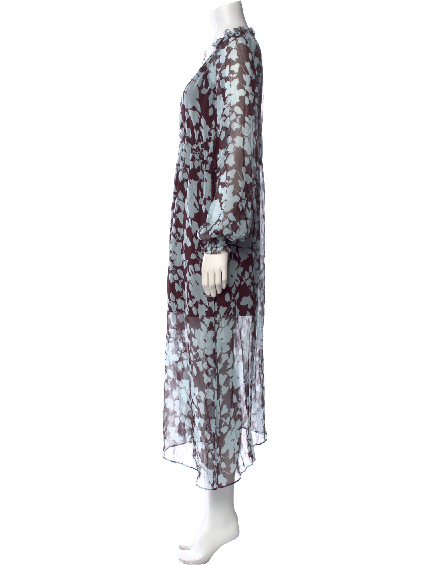 La Ligne Floral Print Long Dress